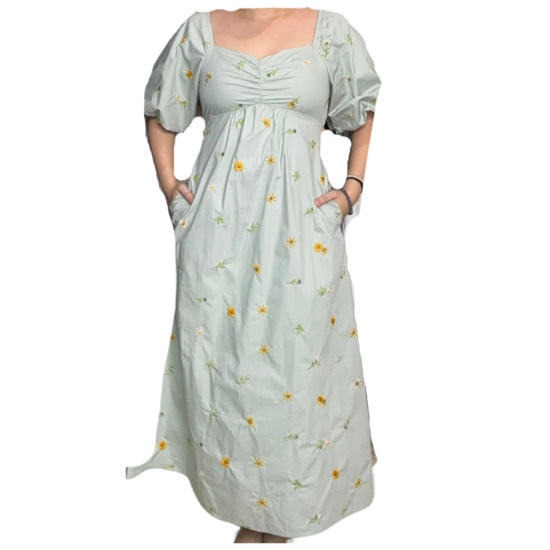 THE MAD THEORIES Trish 2.0 Dress (Navy Blue, Sage Green, White)