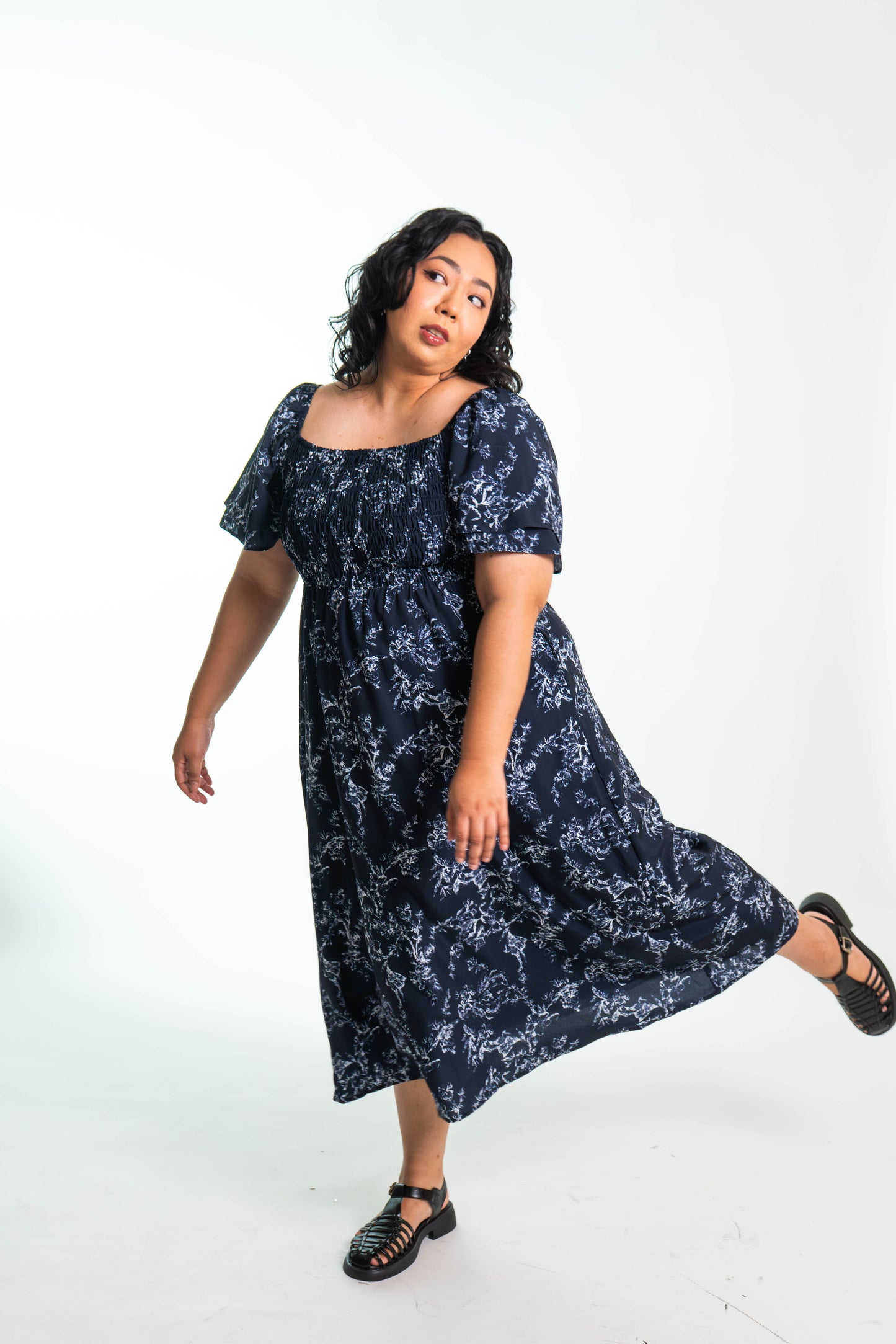 The Mad Theories Ella Double Flutter Sleeved Dress