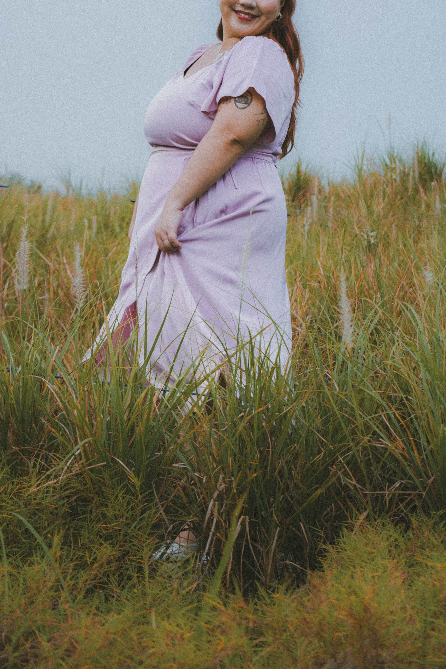 (Gladys x TMT) Annelise Sleeved Satin Blouse