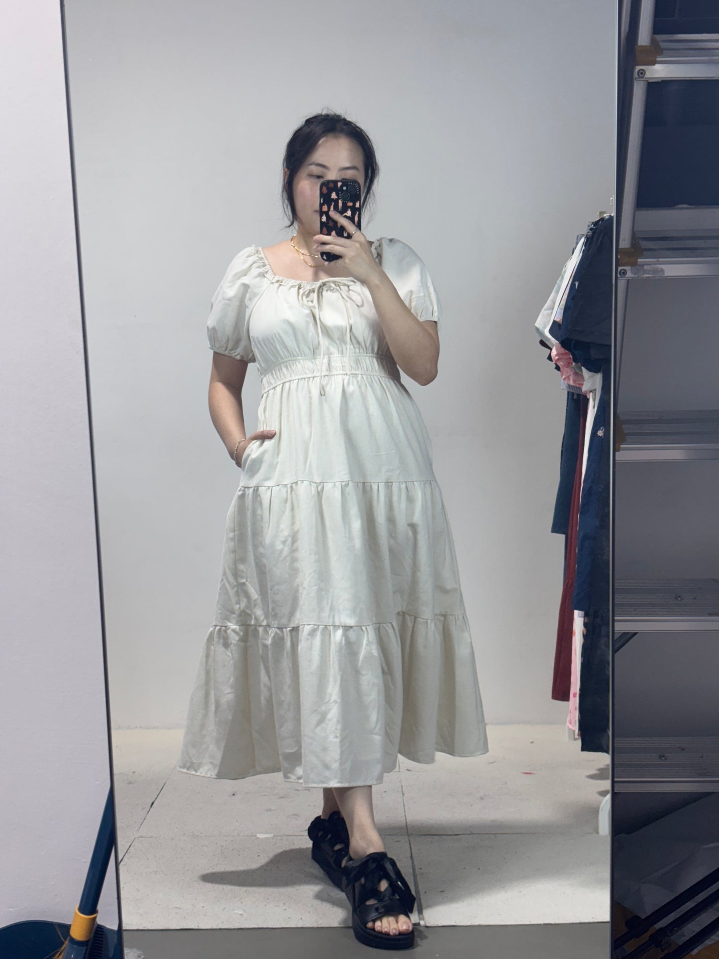 The Mad Theories Nelly Linen Short Sleeve Dress