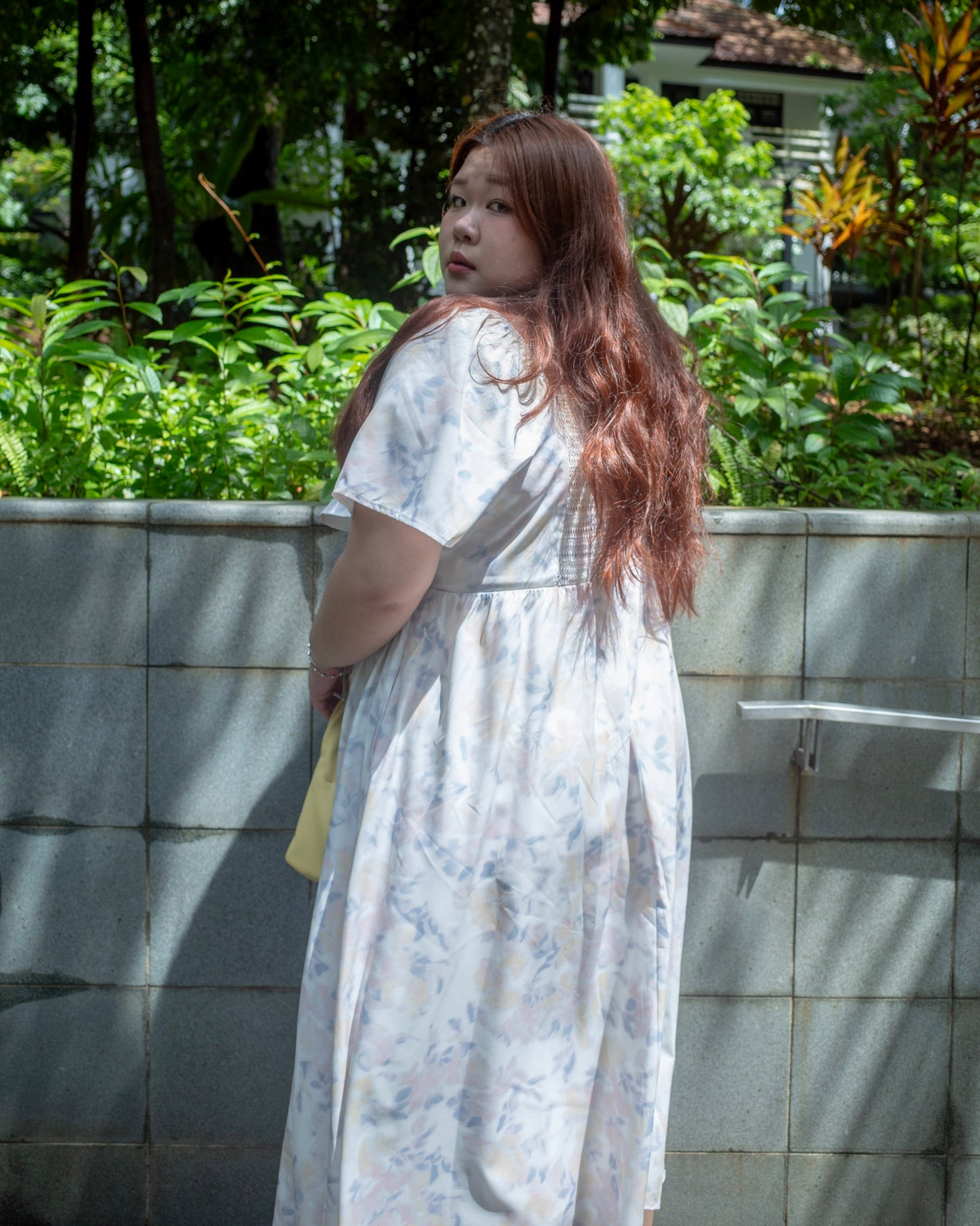 The Mad Theories Lyla Watercolour V-waist Dress