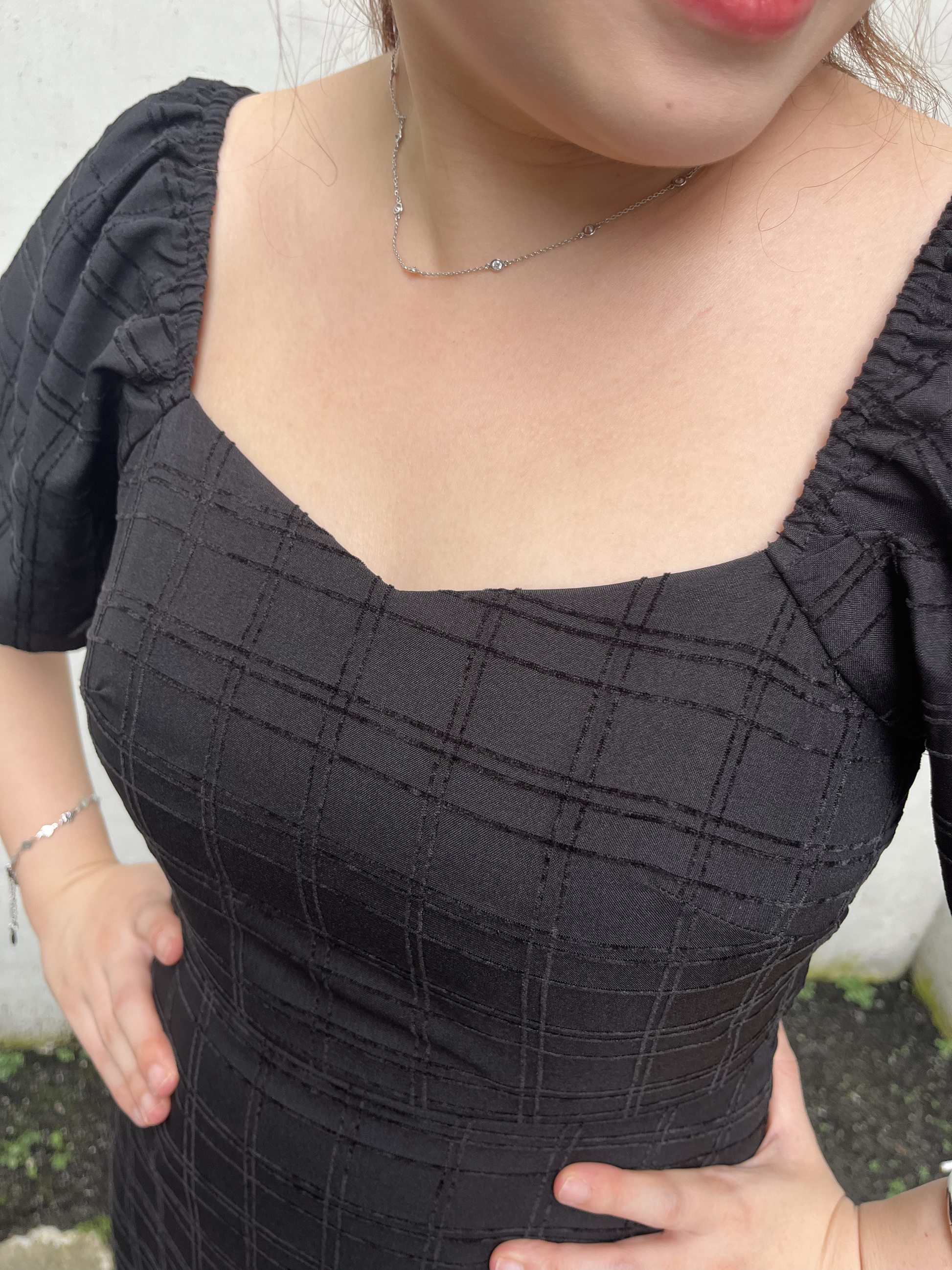 The Mad Theories Perry Textured A-line Dress