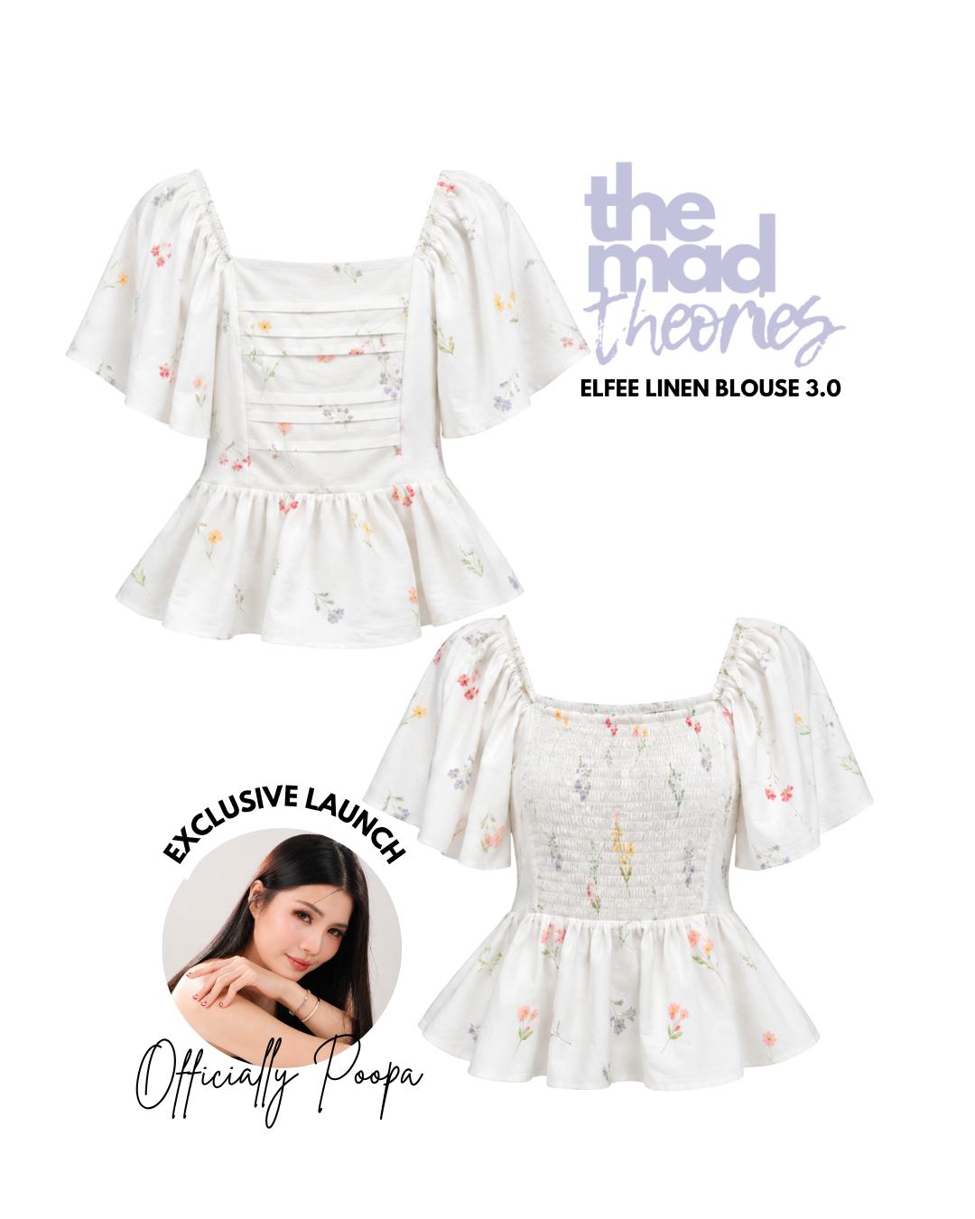 [POOPA EXCLUSIVE | PREORDER] The Mad Theories Elfee Floral Linen Blouse