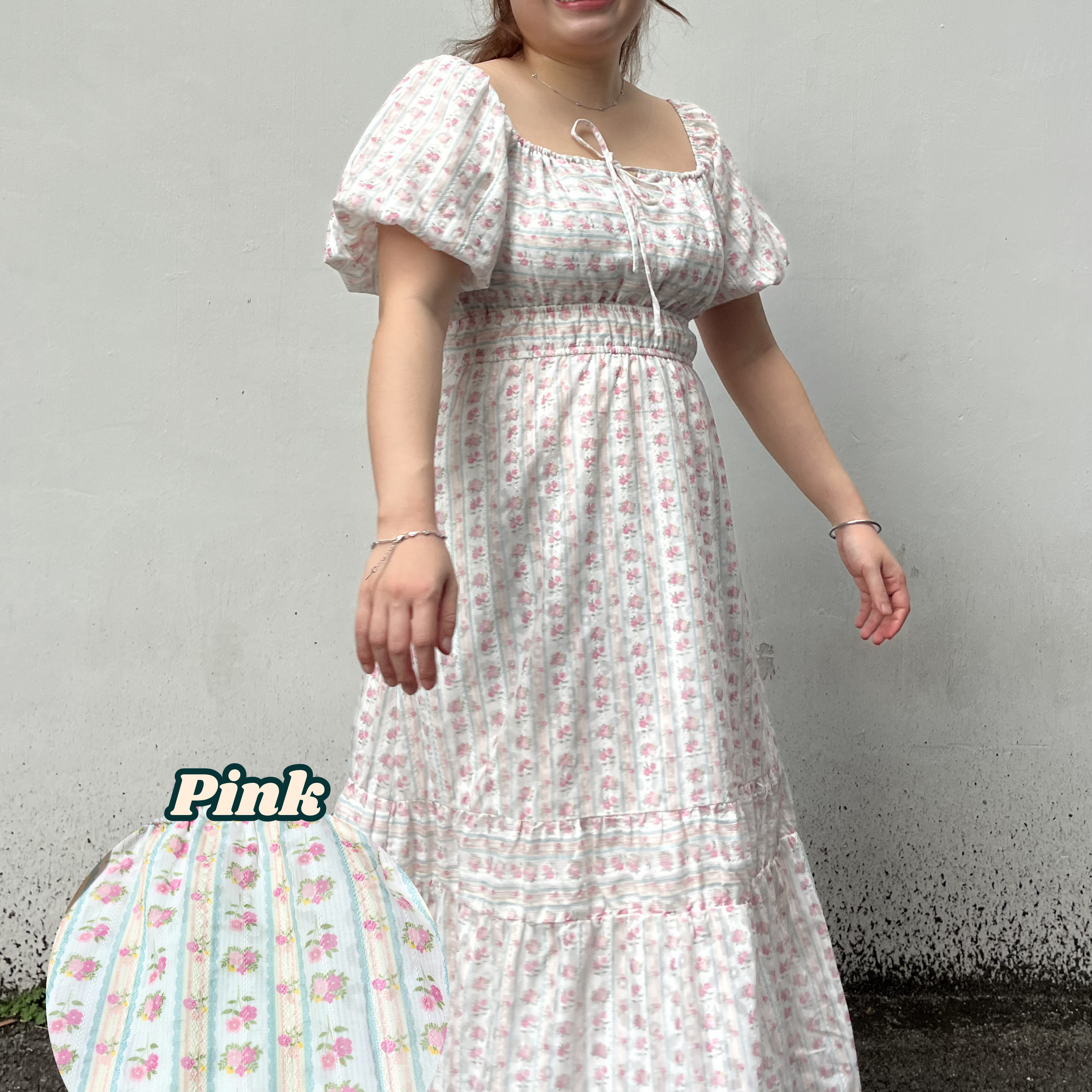 The Mad Theories Fiona Puffy Sleeved Floral Dress