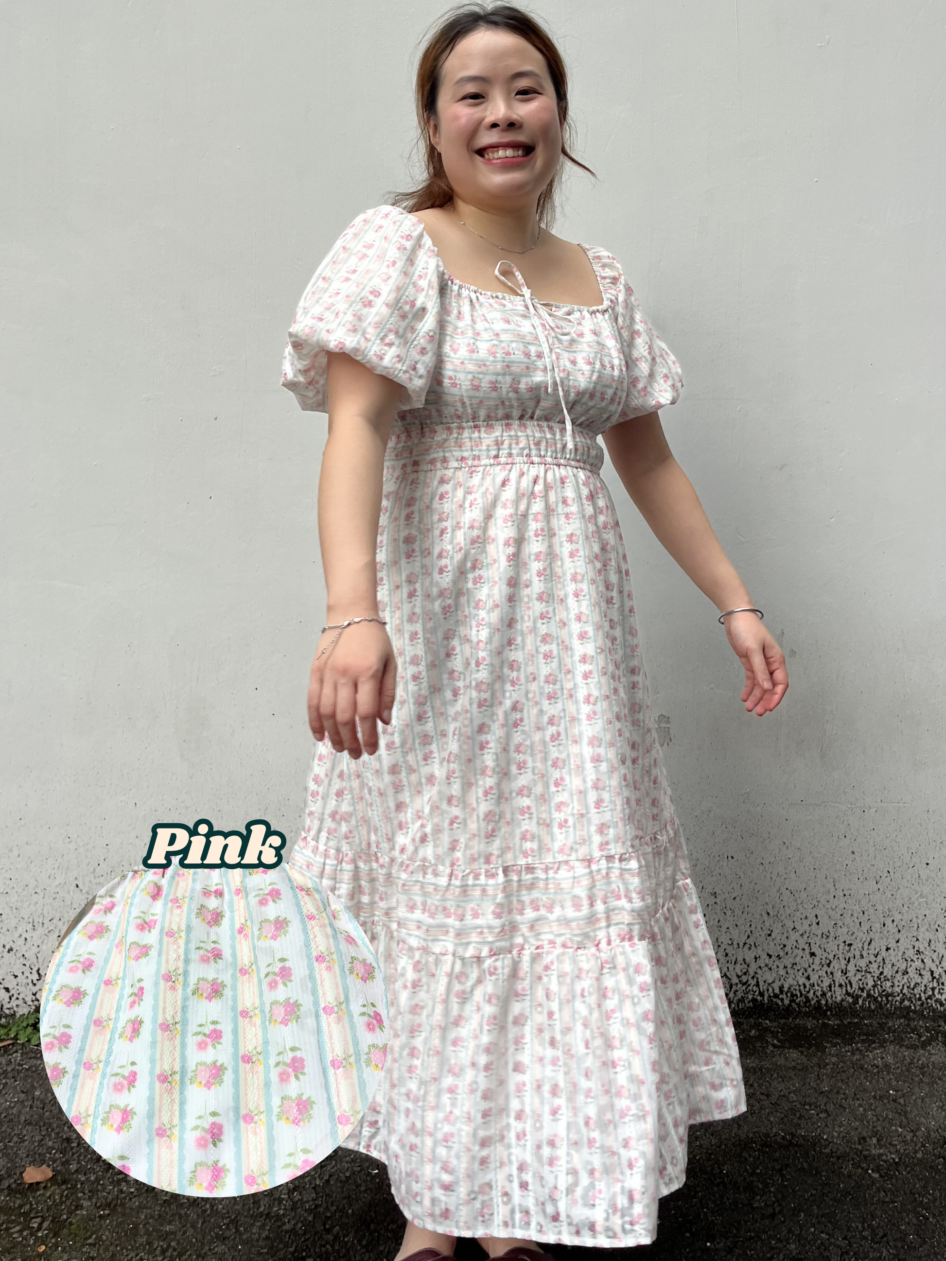 The Mad Theories Fiona Puffy Sleeved Floral Dress