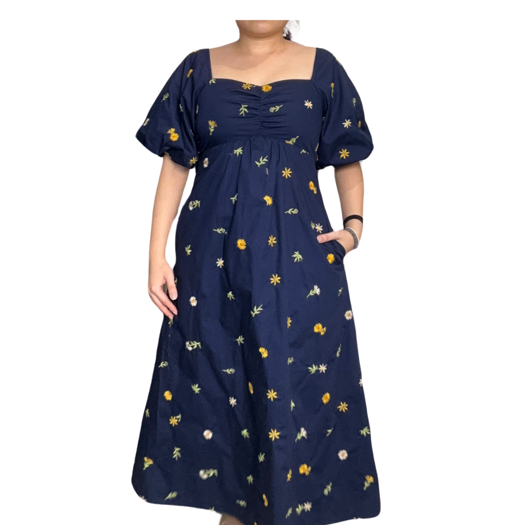 THE MAD THEORIES Trish 2.0 Dress (Navy Blue, Sage Green, White)