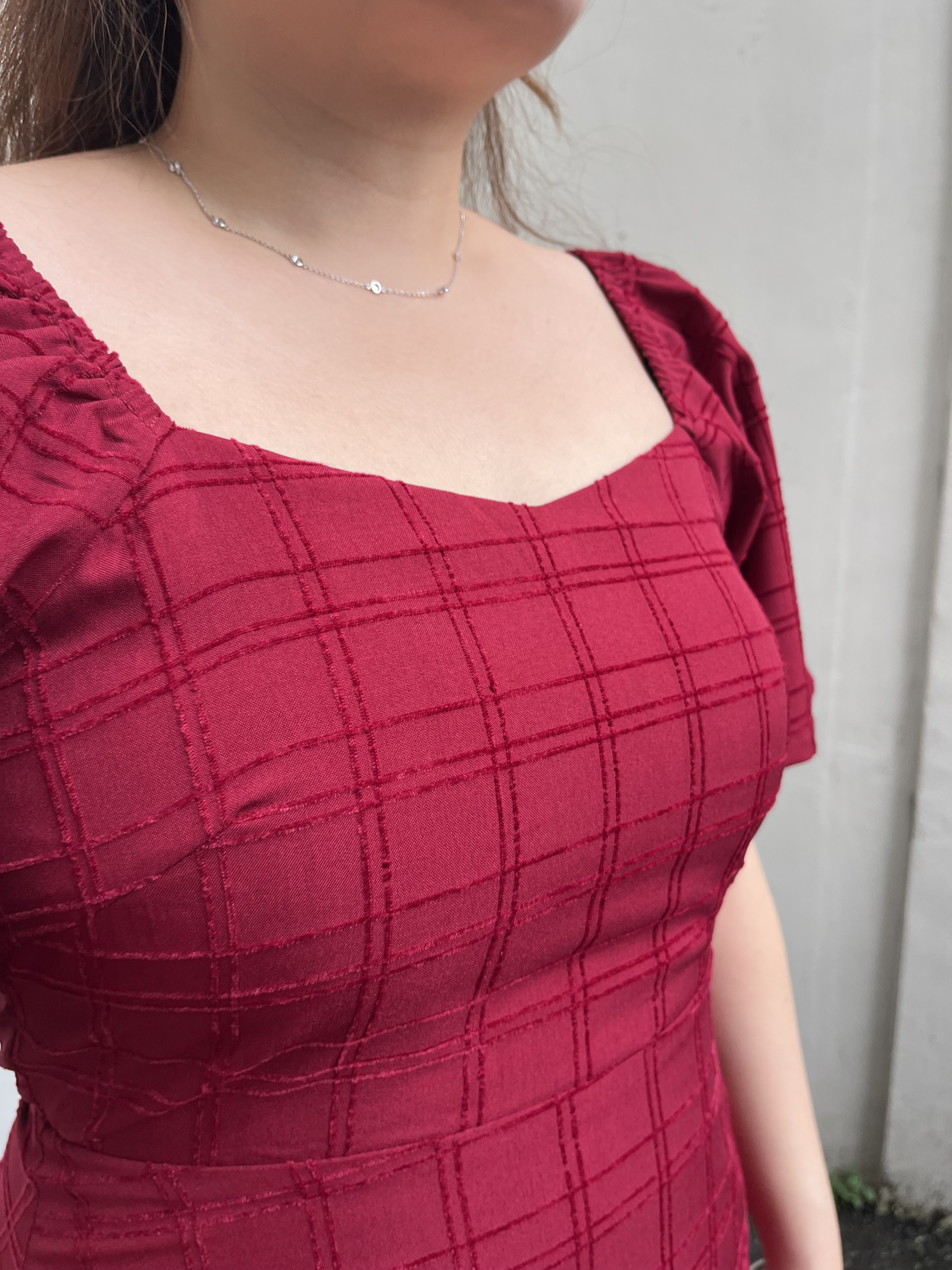 The Mad Theories Perry Textured A-line Dress