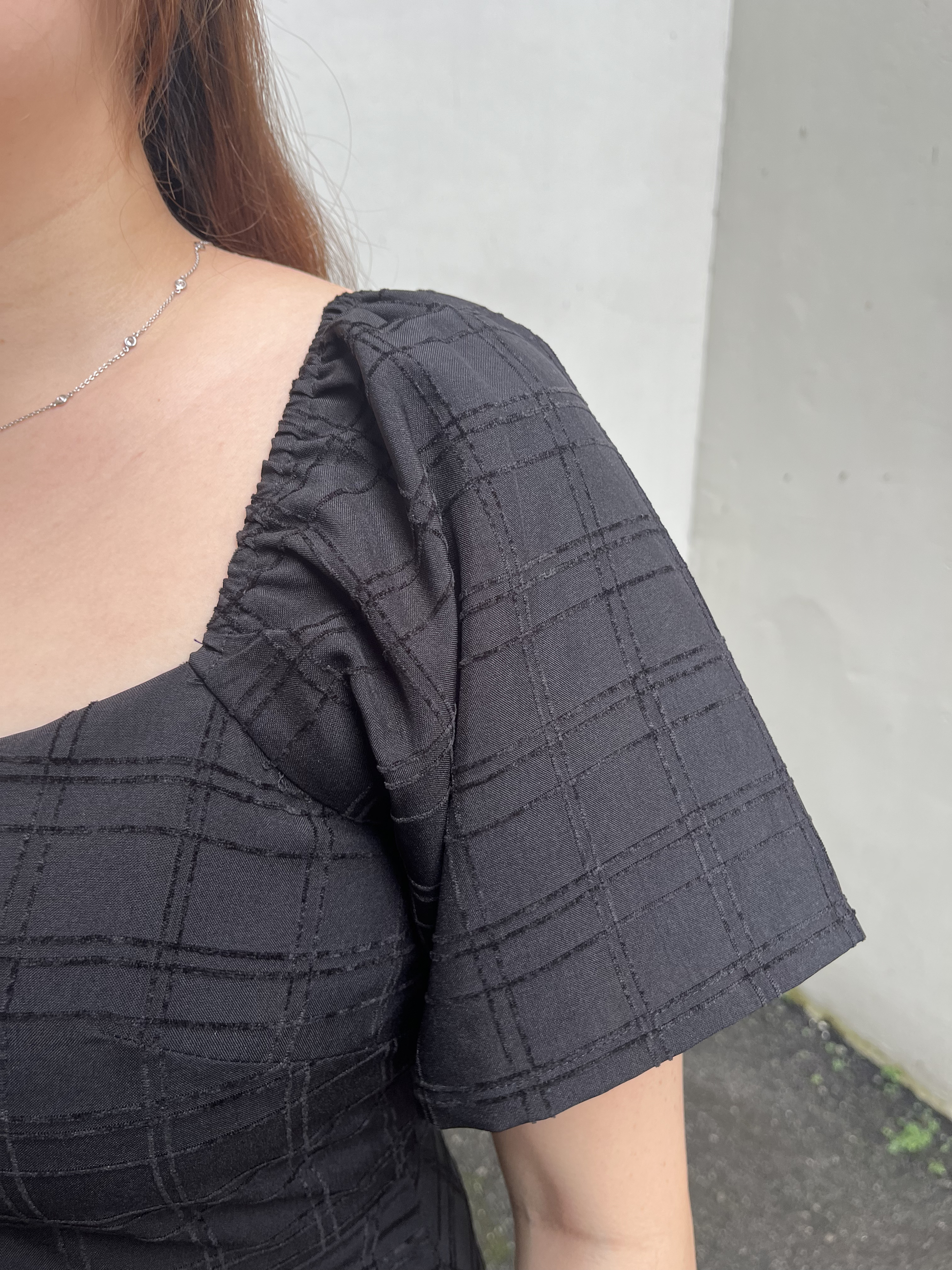 The Mad Theories Perry Textured A-line Dress