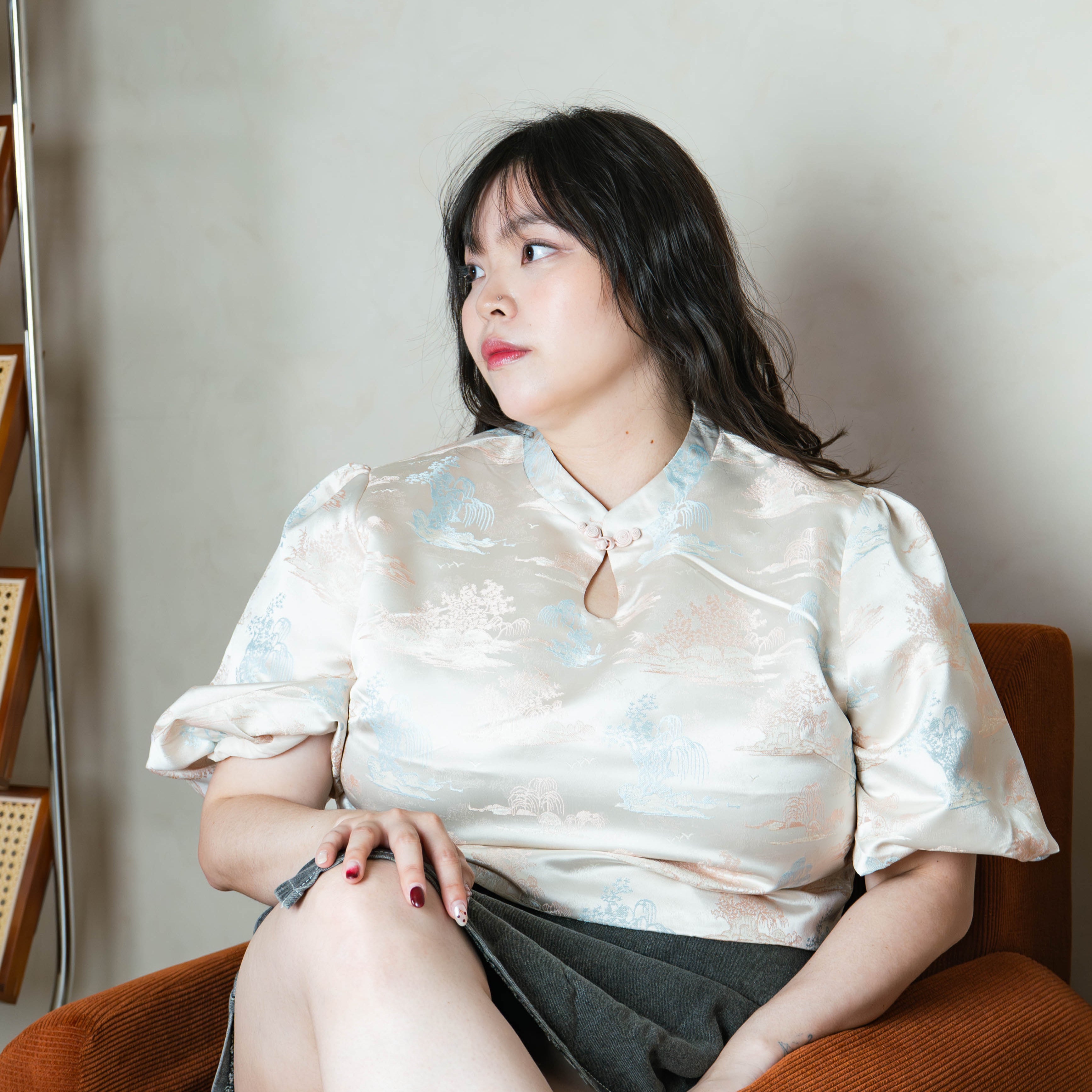 The Mad Theories Jade Cheongsum Blouse