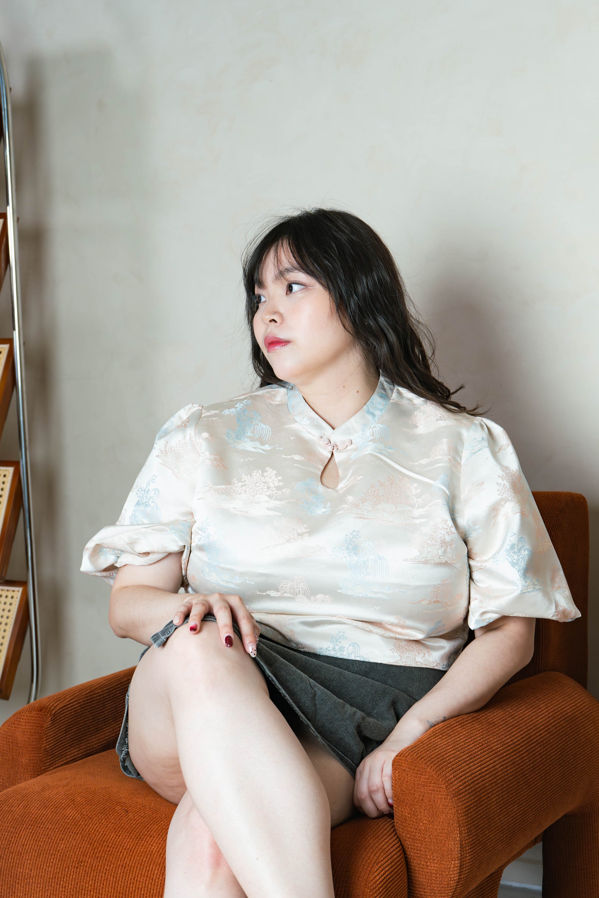The Mad Theories Jade Cheongsum Blouse