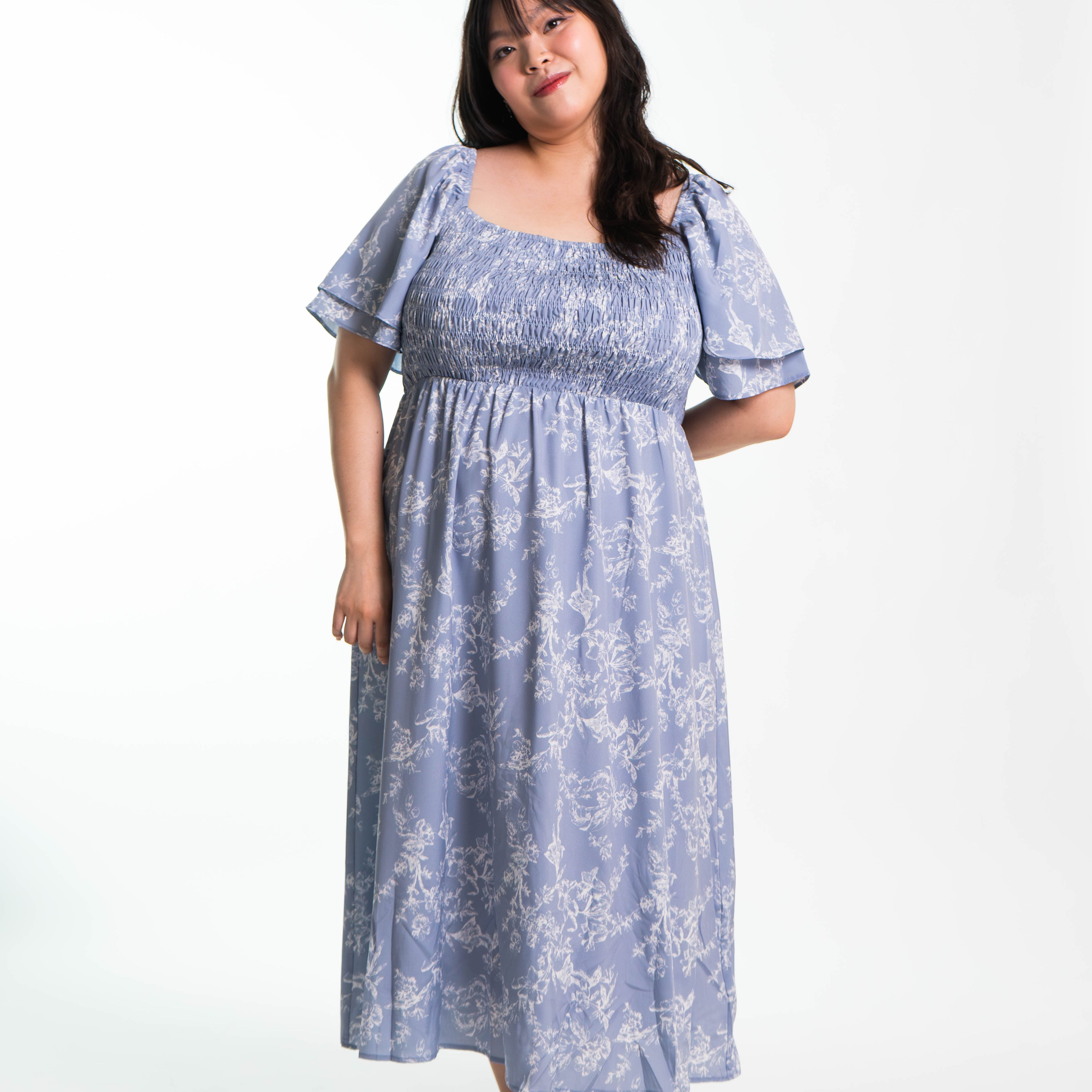 The Mad Theories Ella Double Flutter Sleeved Dress