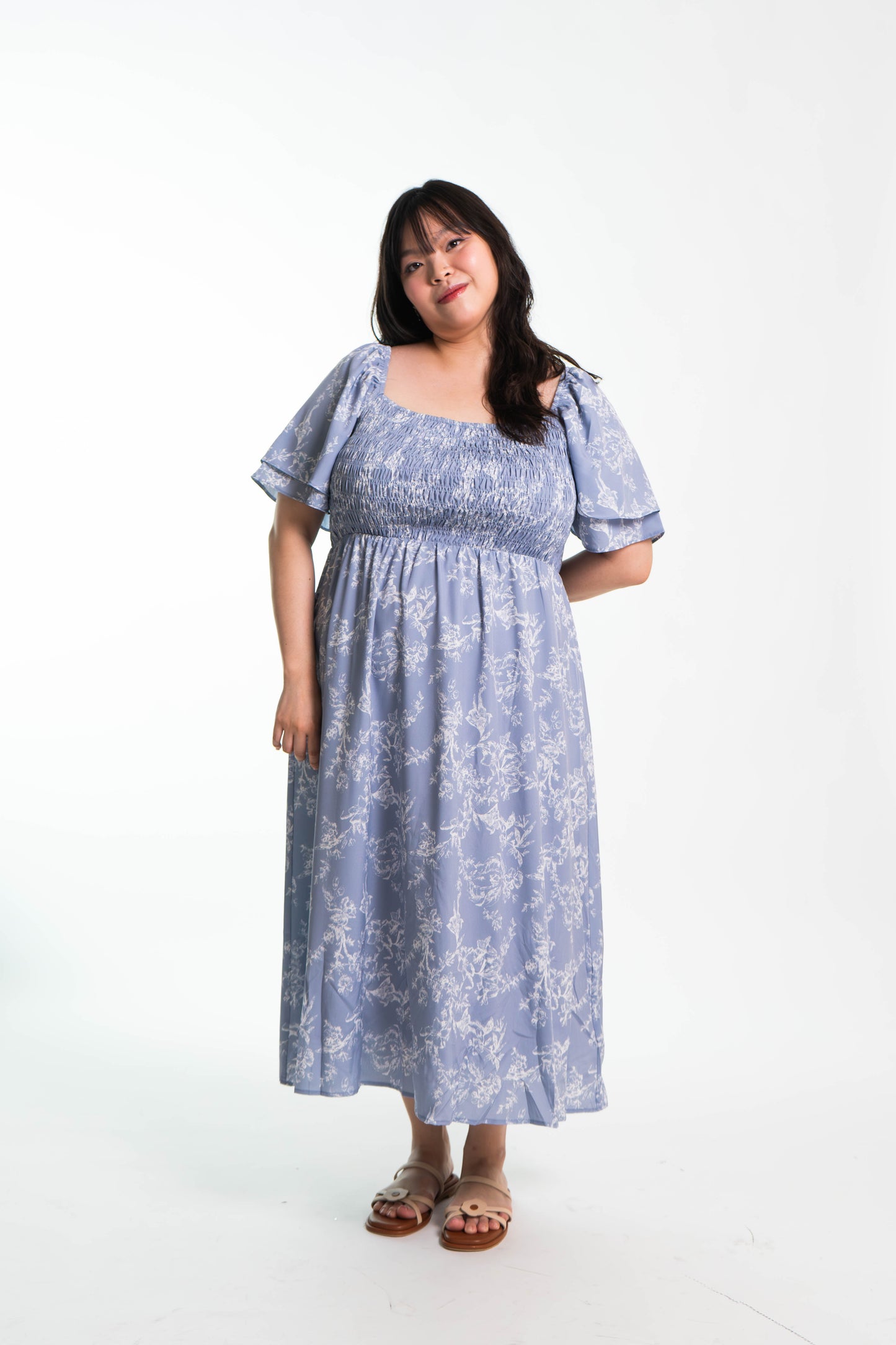 The Mad Theories Ella Double Flutter Sleeved Dress