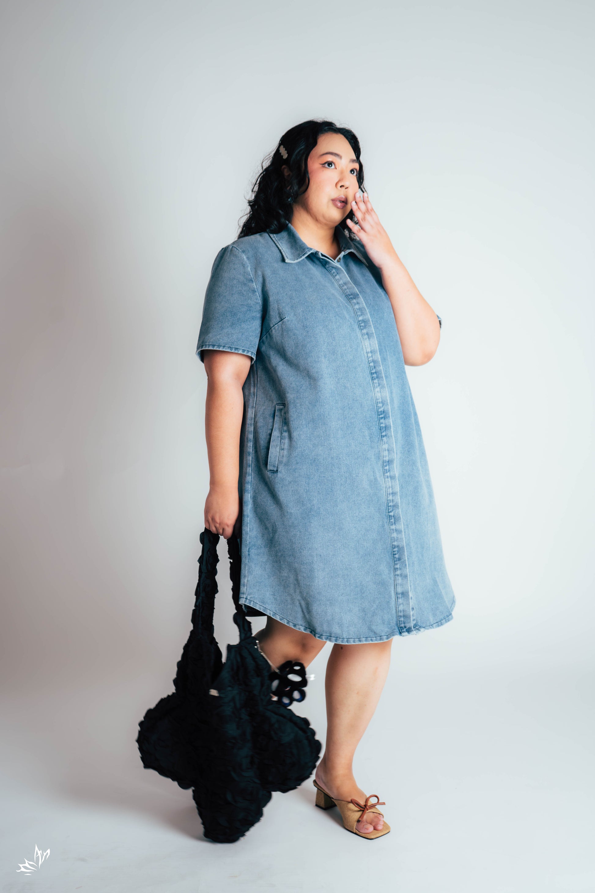 The Mad Theories Faye Denim Shift Dress