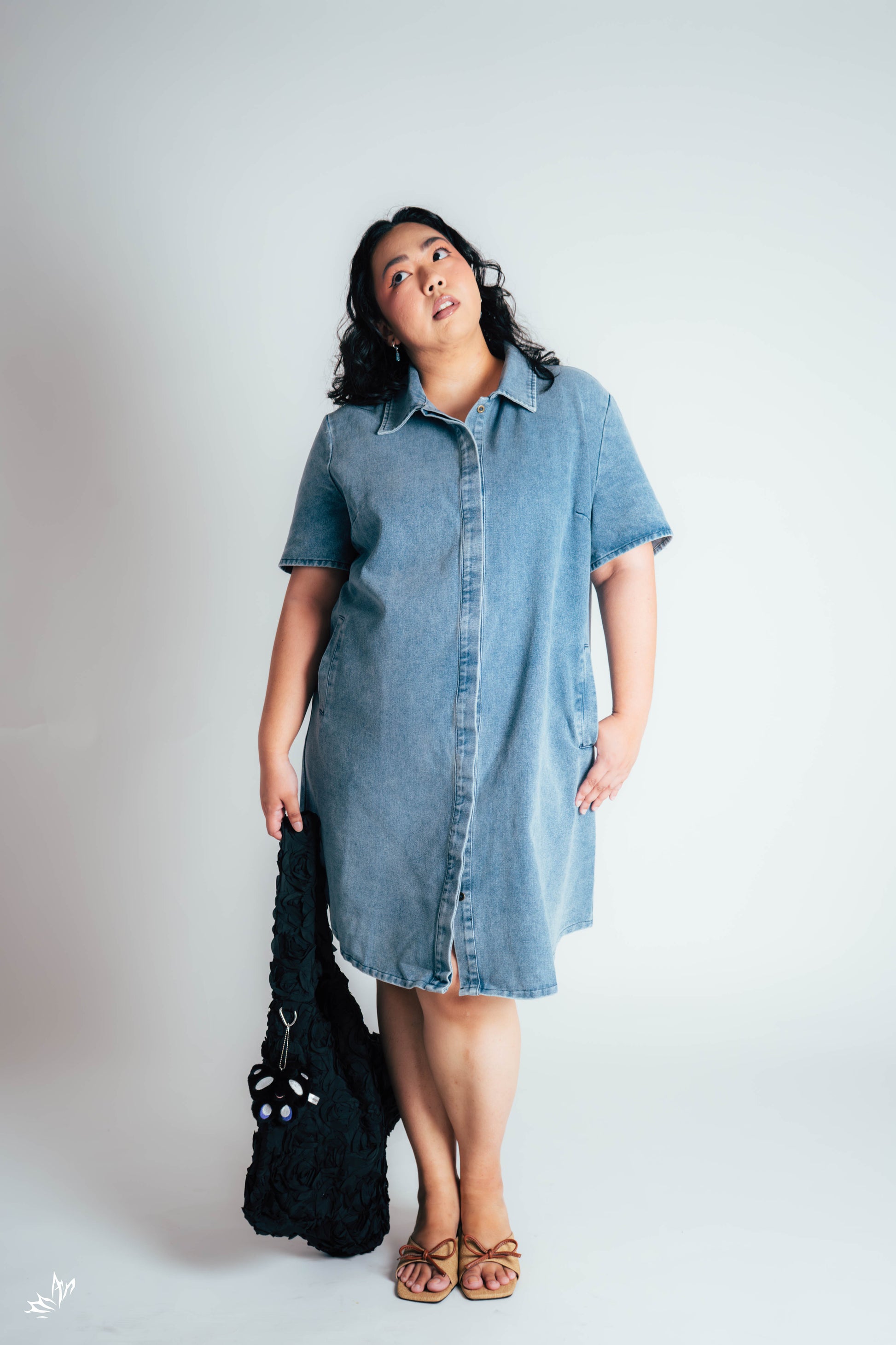 The Mad Theories Faye Denim Shift Dress