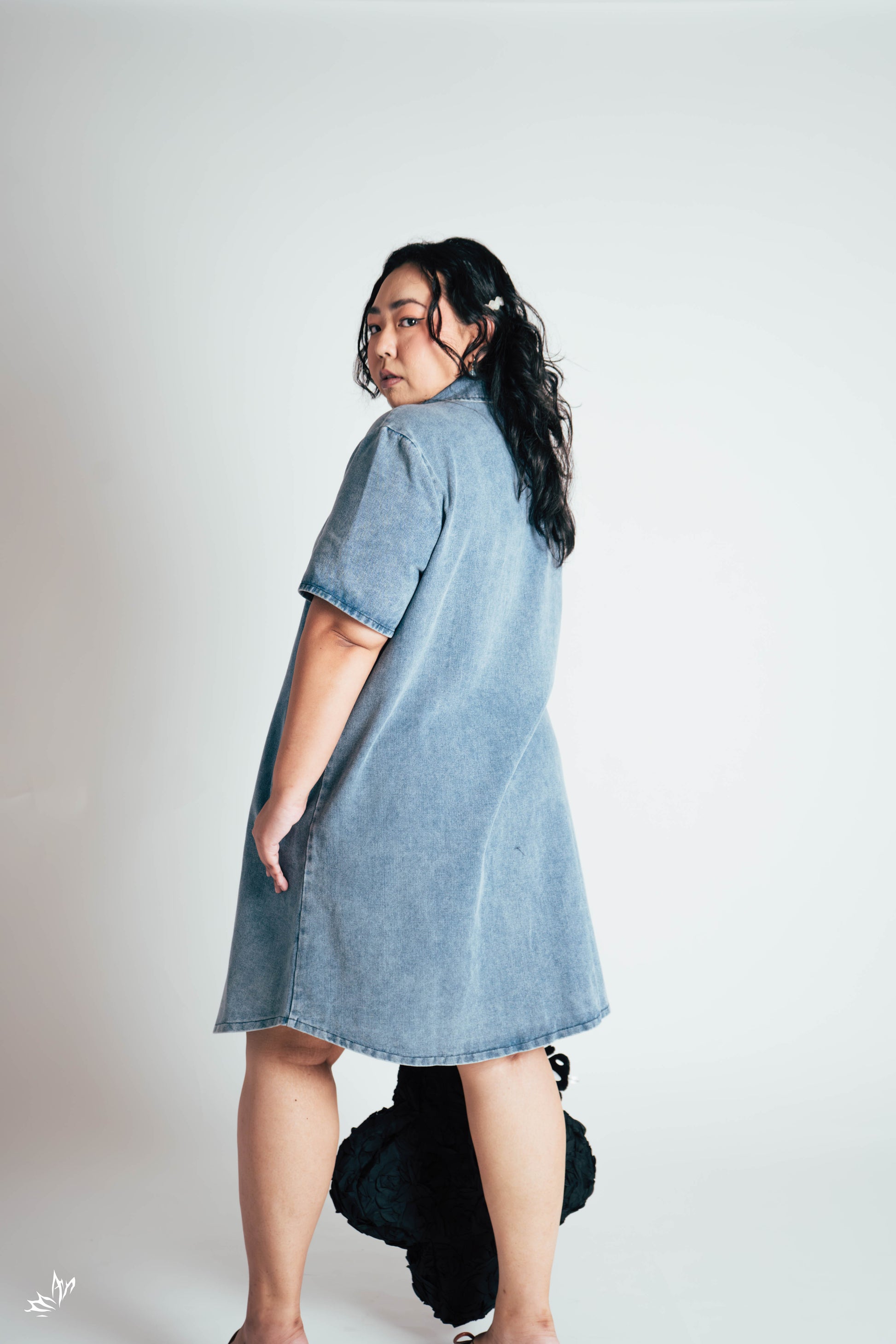 The Mad Theories Faye Denim Shift Dress