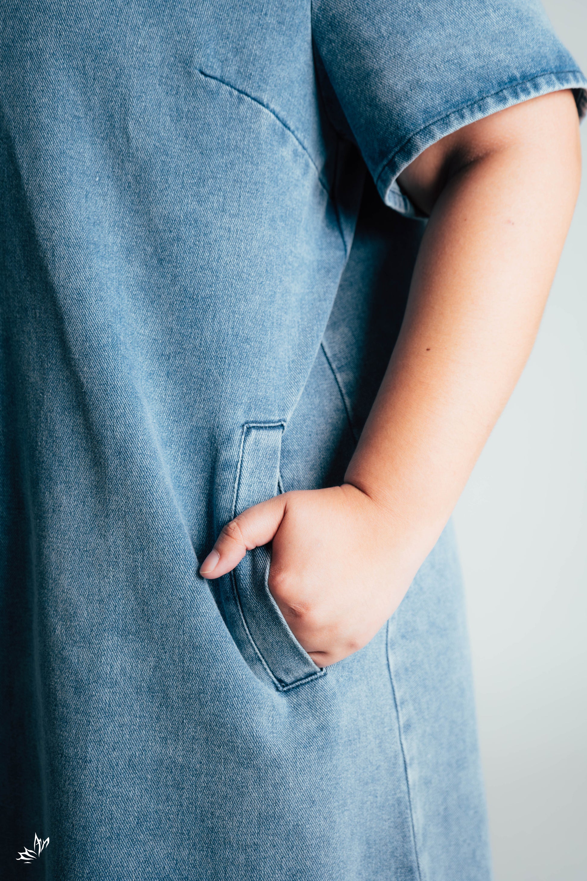 The Mad Theories Faye Denim Shift Dress