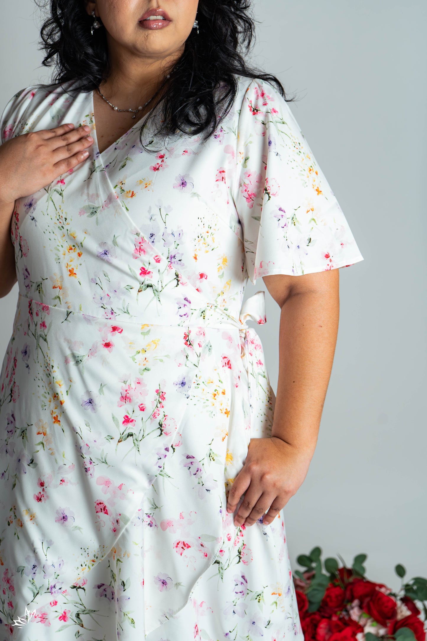 The Mad Theories Renee Wrap Floral Dress