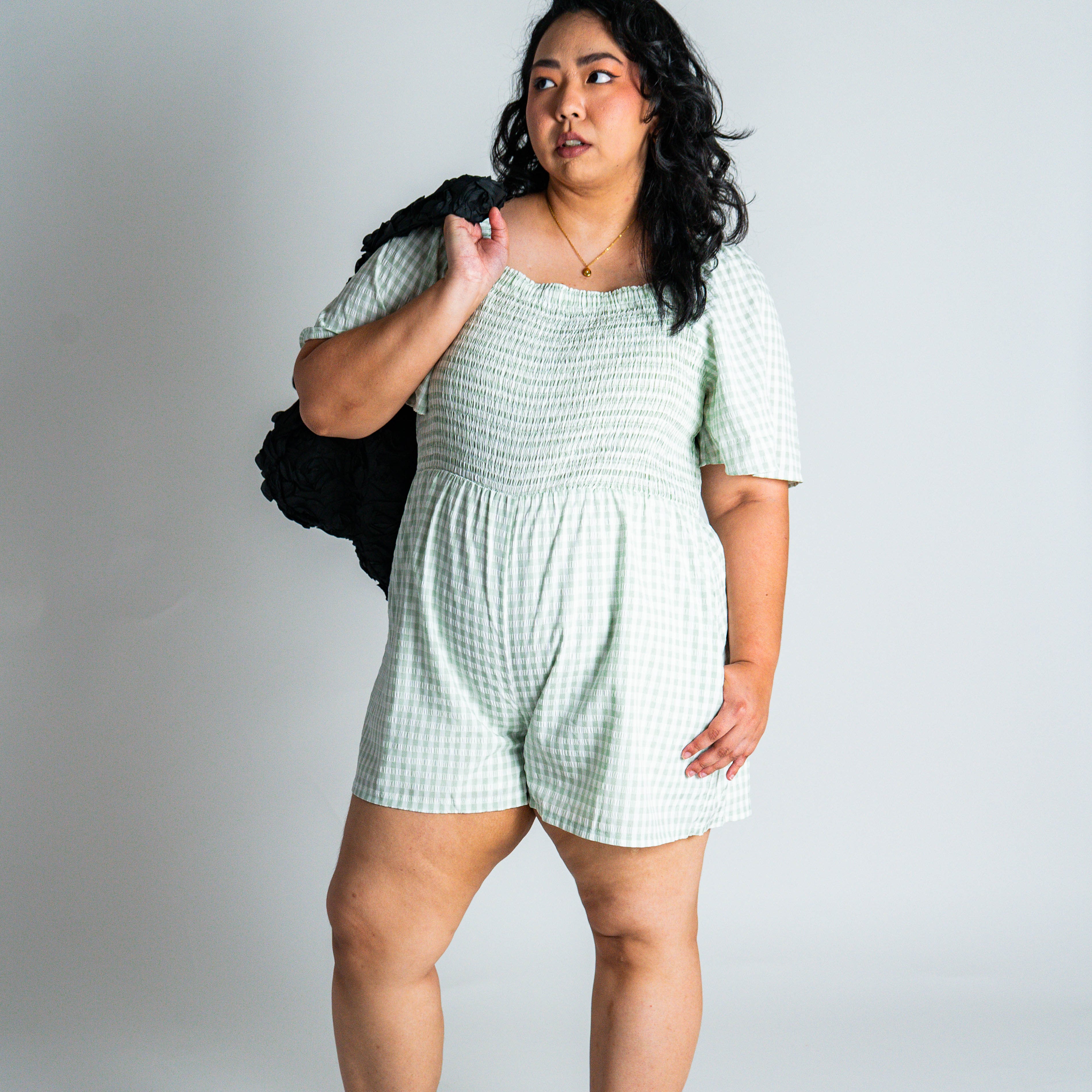The Mad Theories Bonnie Checkered Romper 2.0