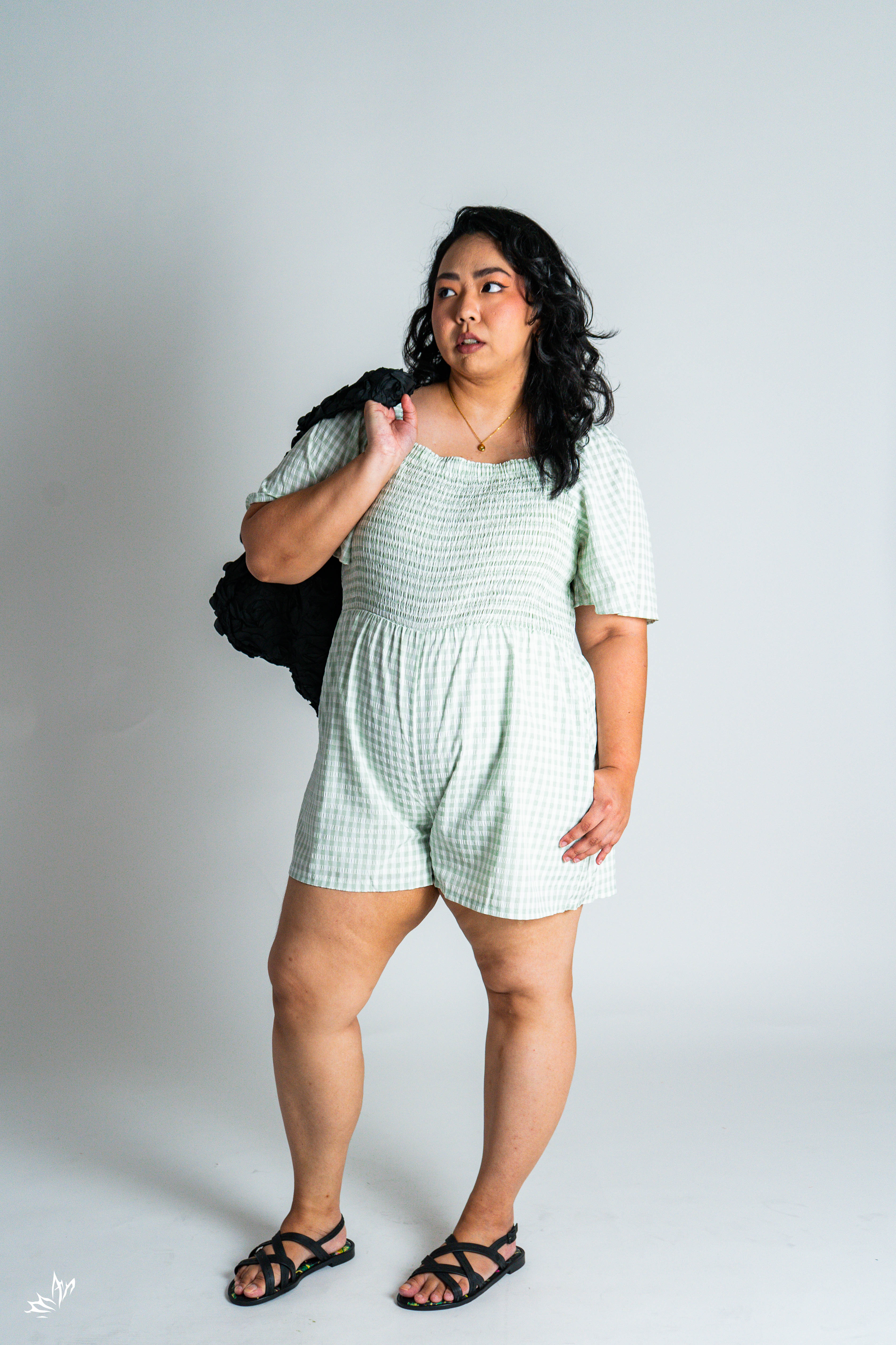 The Mad Theories Bonnie Checkered Romper 2.0