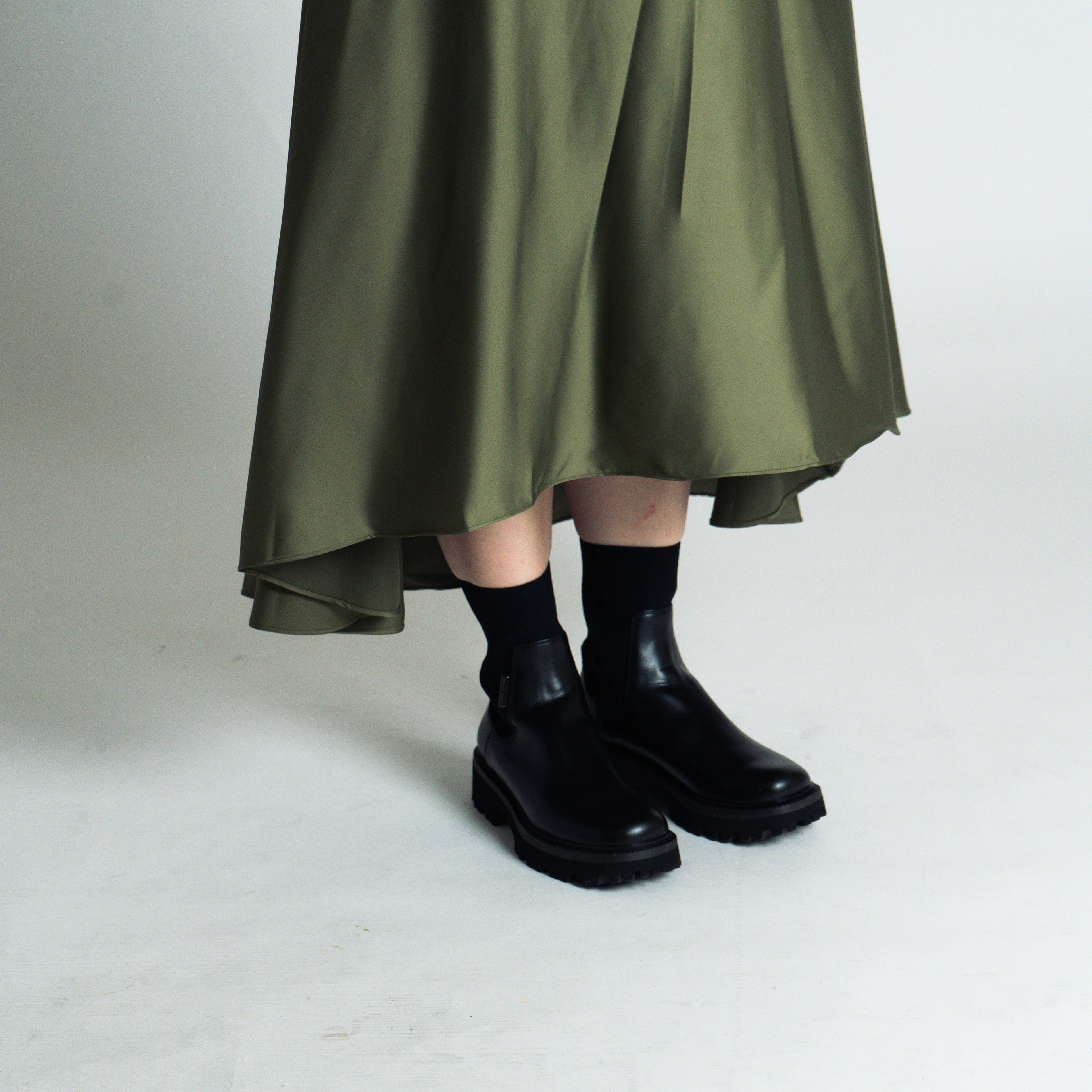 The Mad Theories Aurora Waterfall Satin Skirt