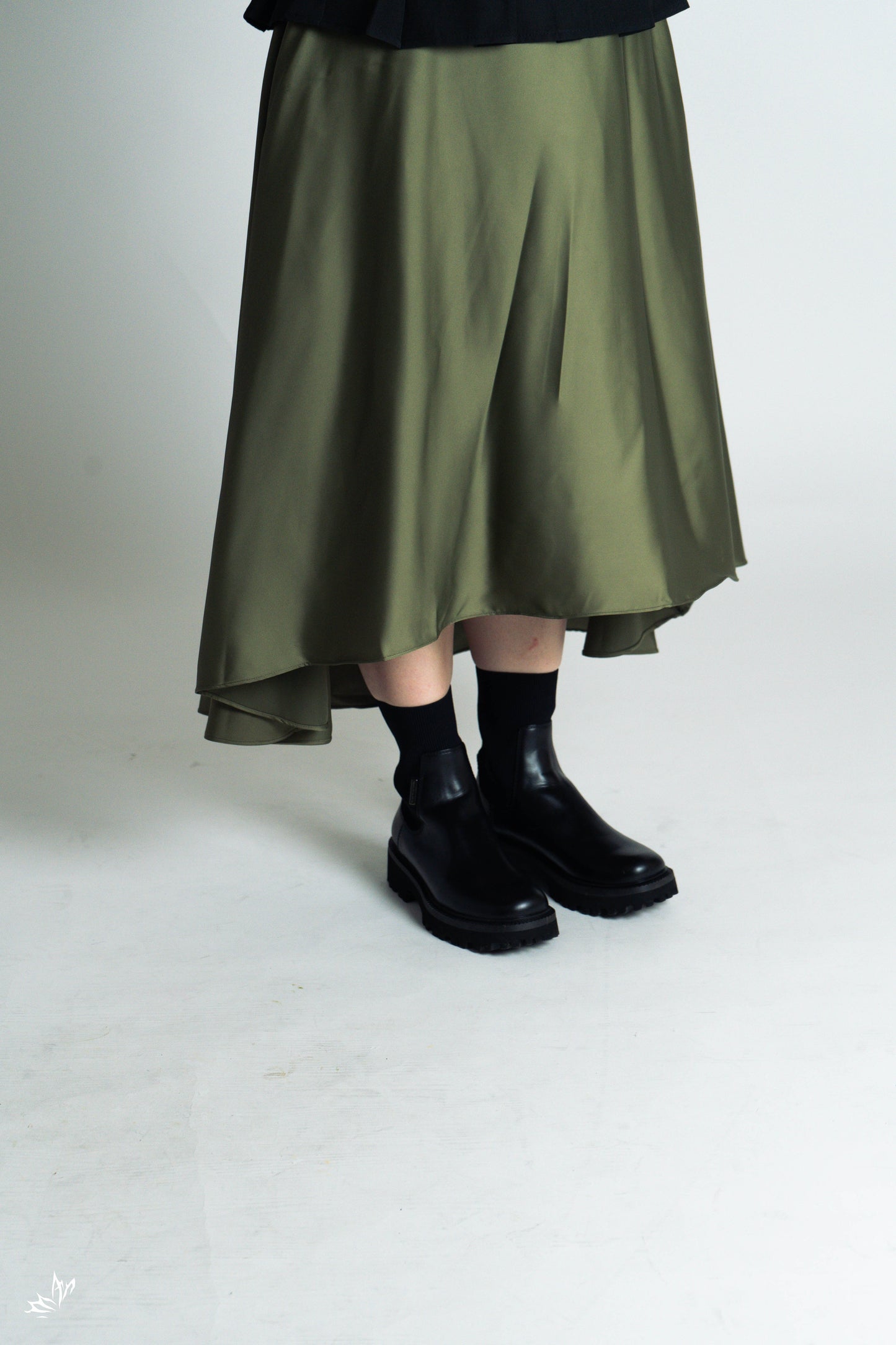 The Mad Theories Aurora Waterfall Satin Skirt