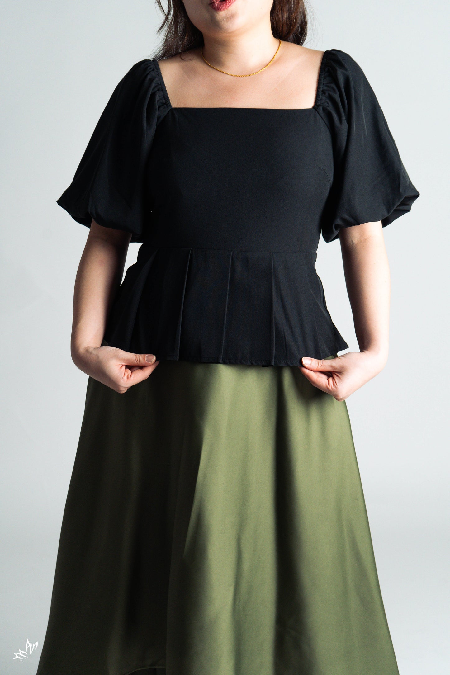 The Mad Theories Zoey Pleated Co-ord Set (Yellow, Black, Floral Pink)