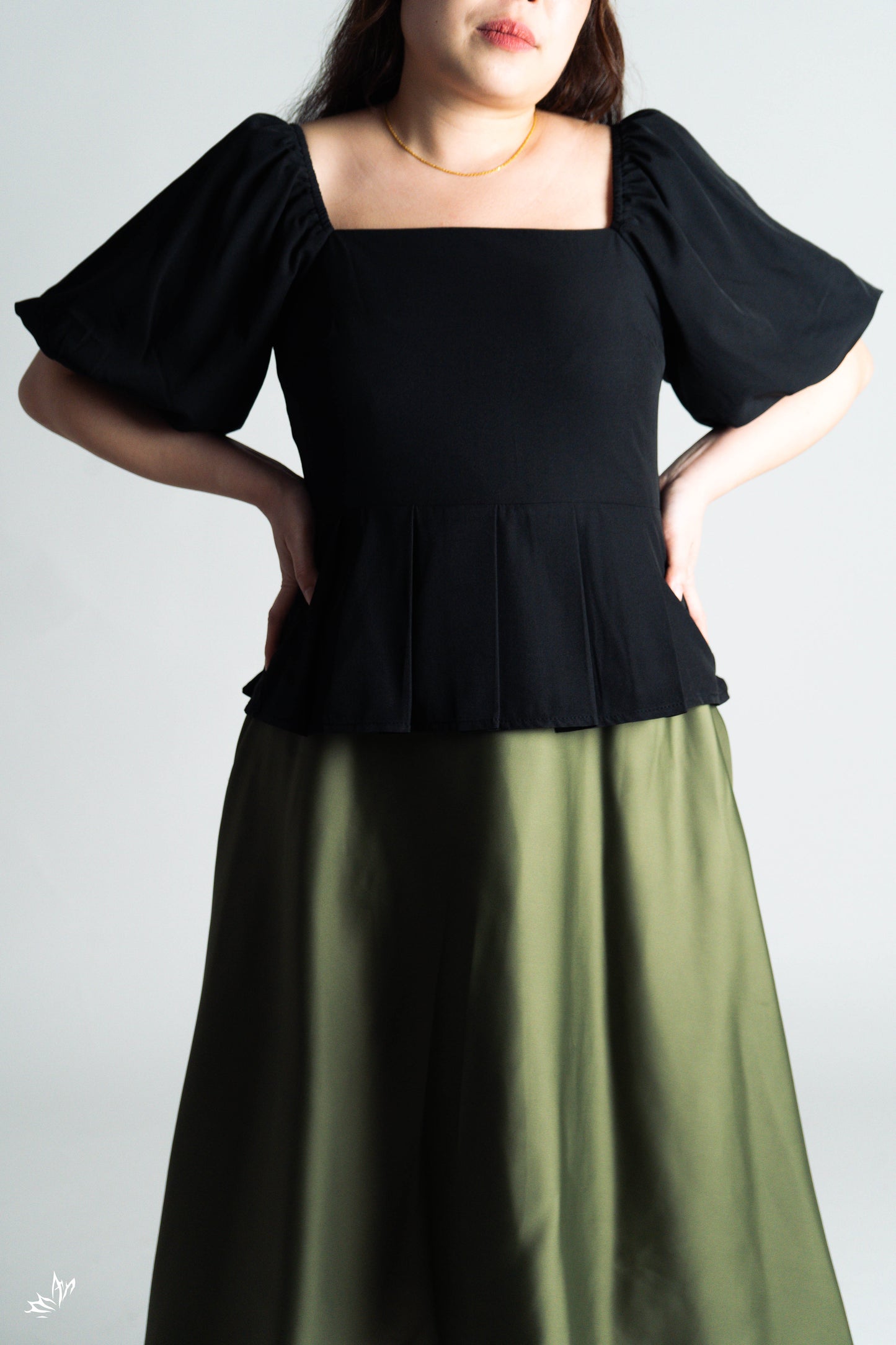 The Mad Theories Zoey Pleated Co-ord Set (Yellow, Black, Floral Pink)