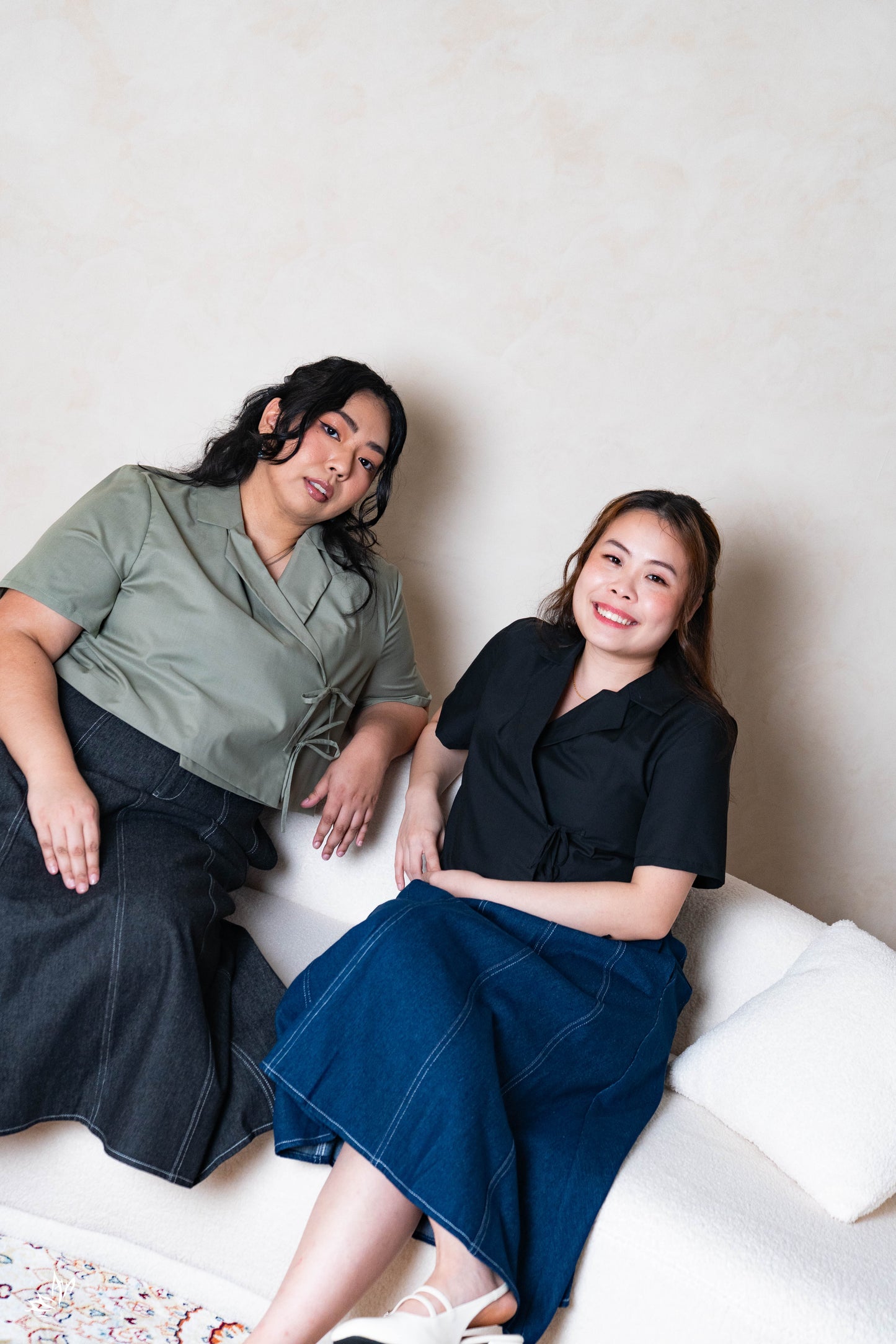 The Mad Theories Dione 2.0 Denim Midi Skirt