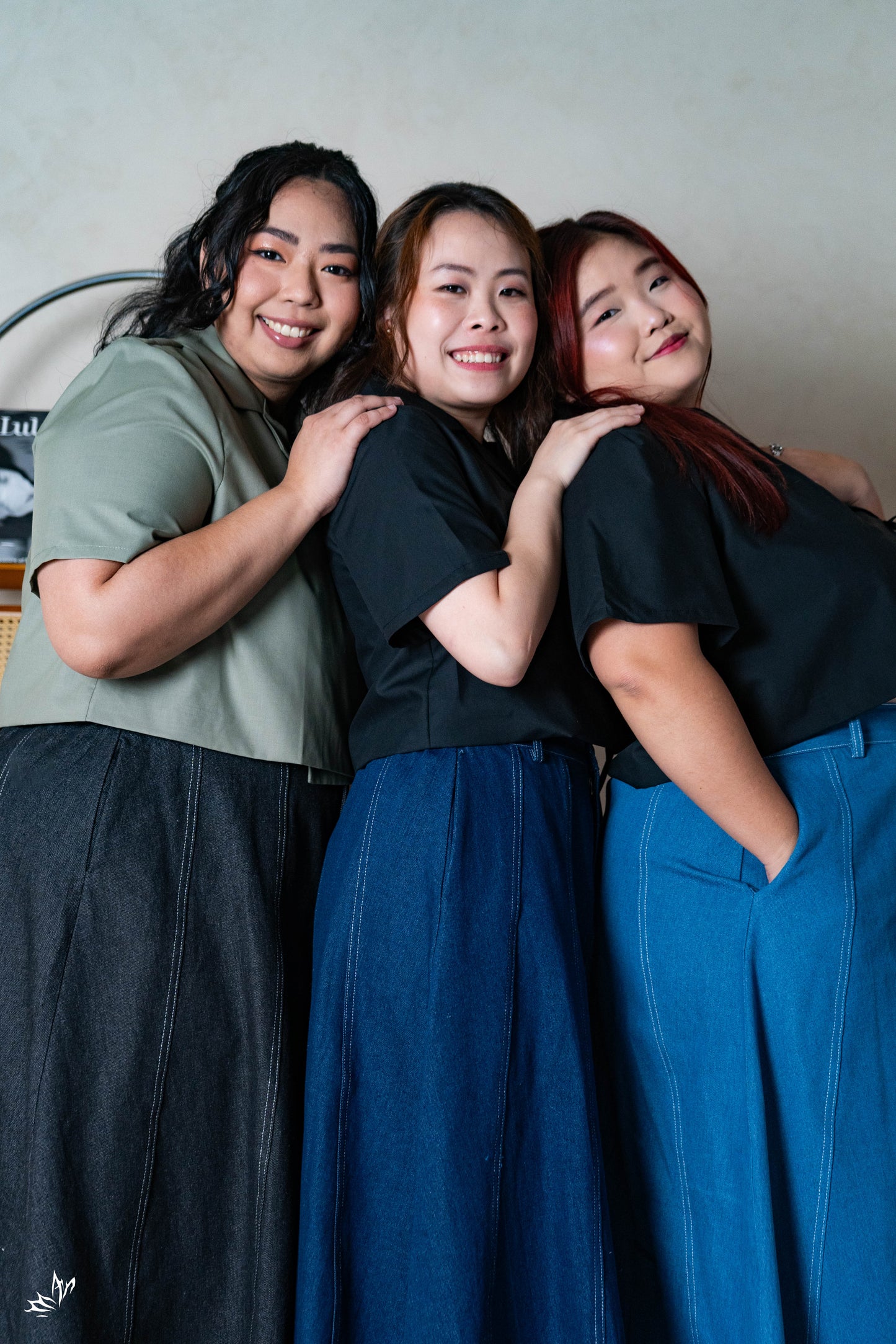 The Mad Theories Dione 2.0 Denim Midi Skirt