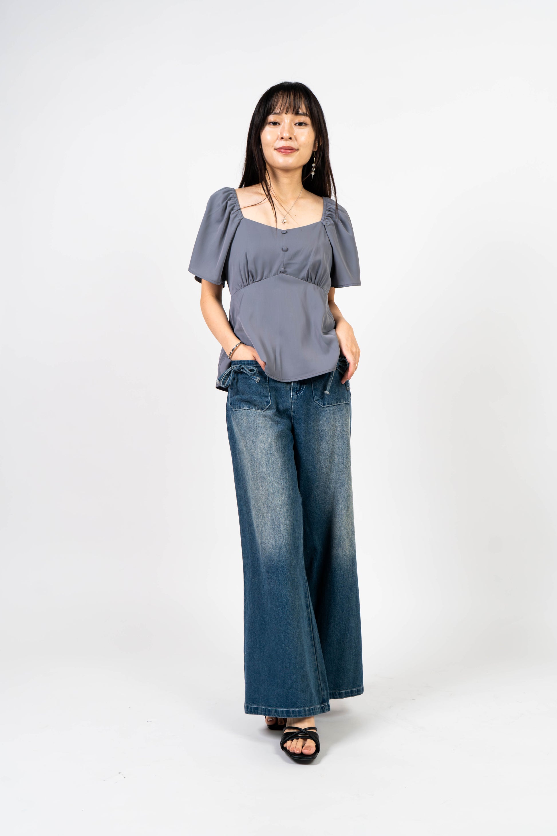 The Mad Theories Halla Ribbon Tie Jeans