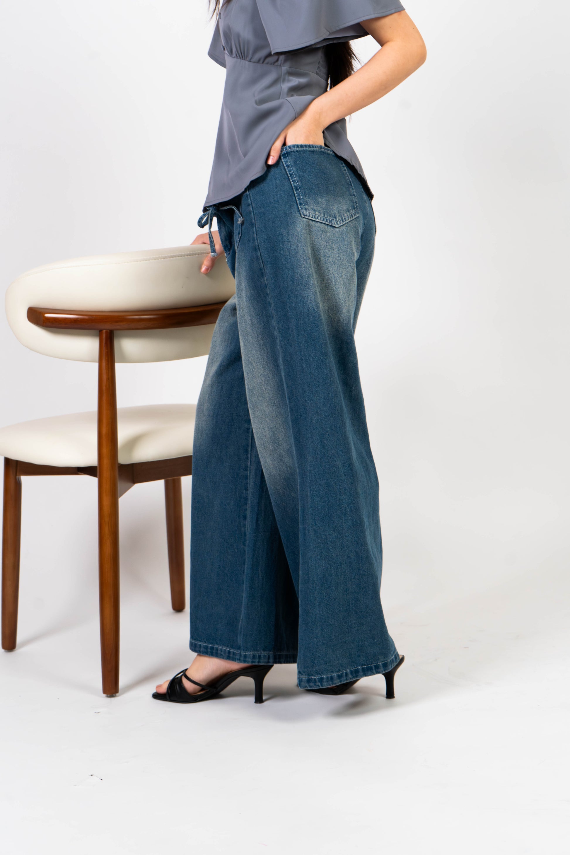 The Mad Theories Halla Ribbon Tie Jeans