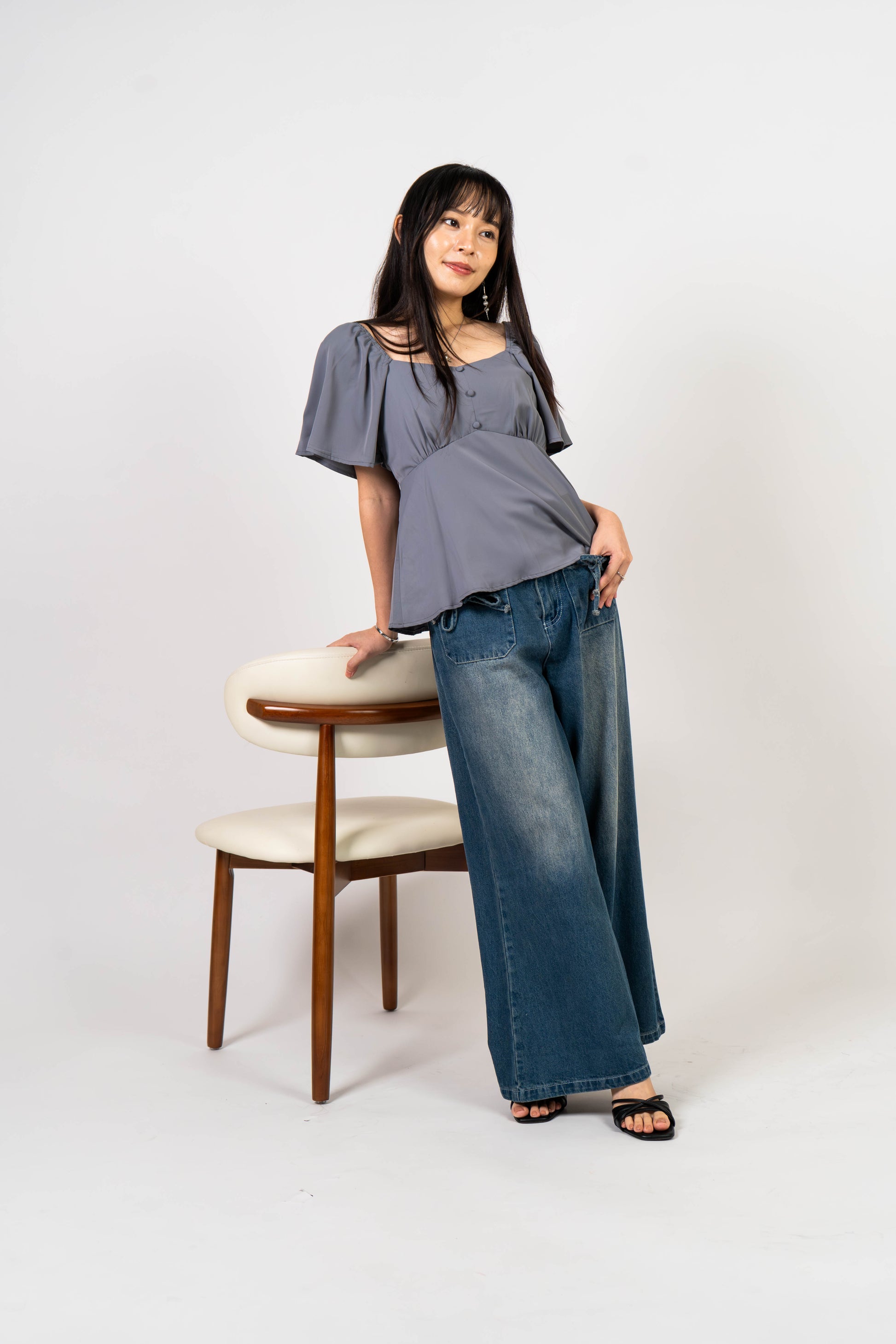 The Mad Theories Halla Ribbon Tie Jeans