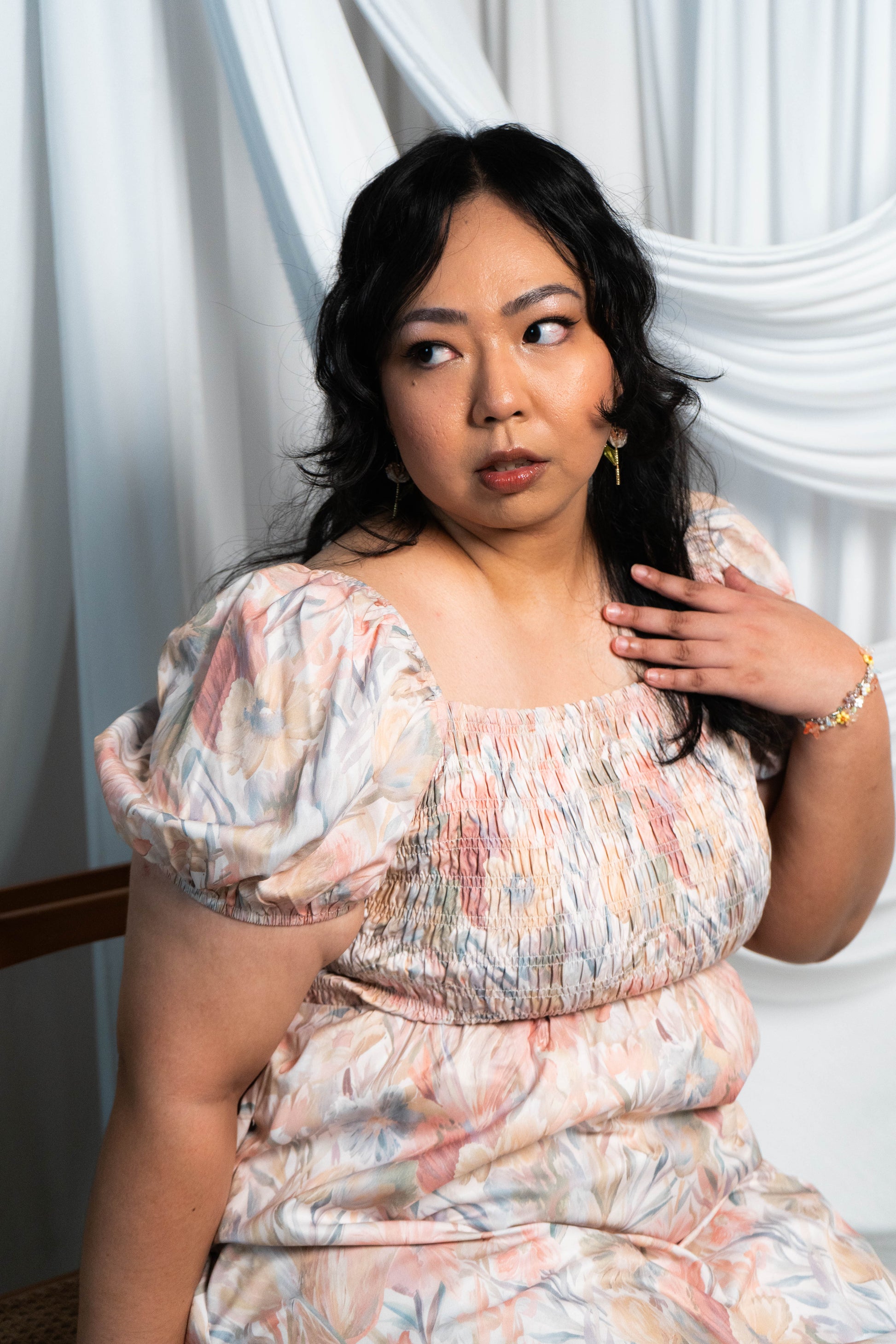 THE MAD THEORIES Sophie 2.0 Smocked Floral Dress
