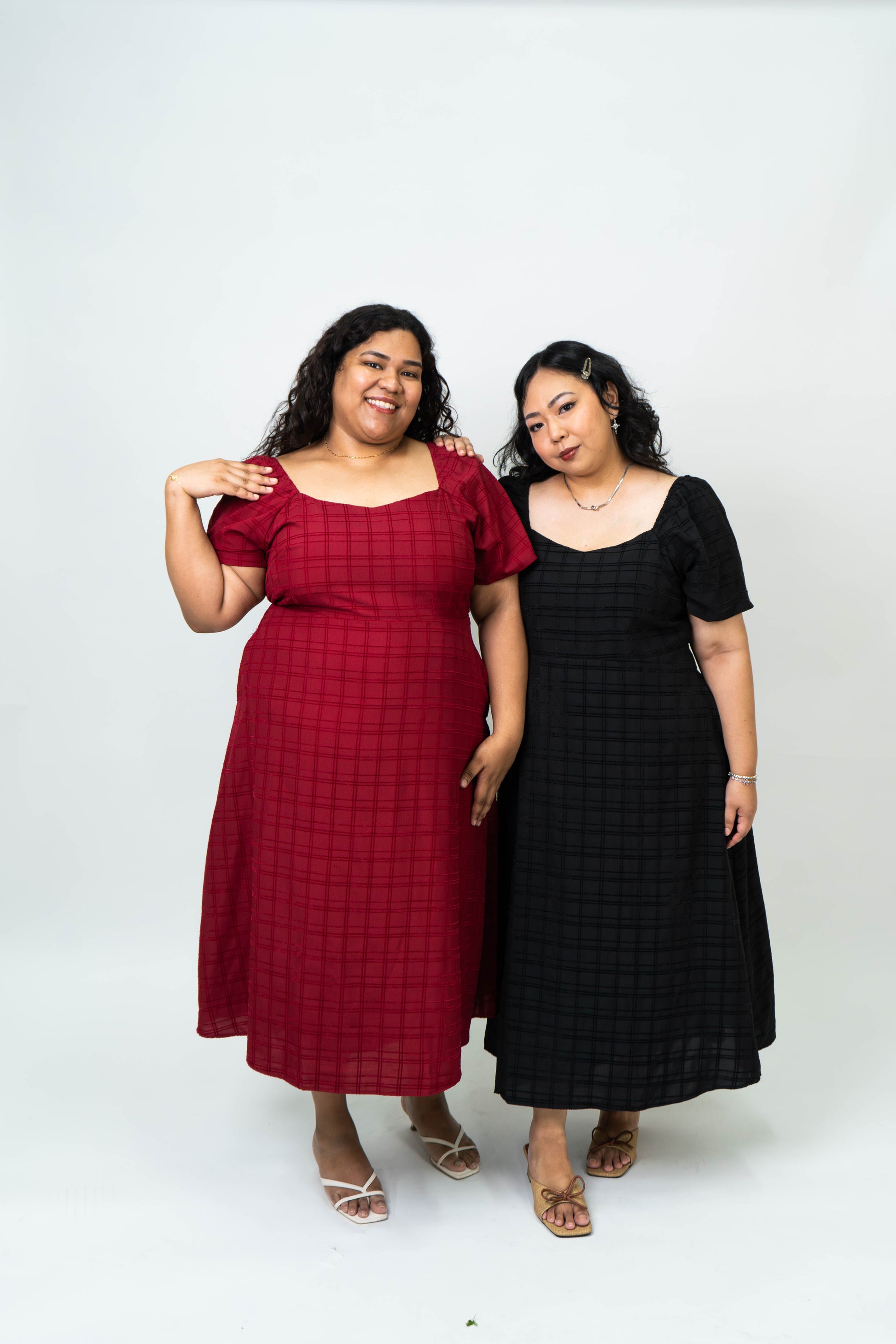 The Mad Theories Perry Textured A-line Dress