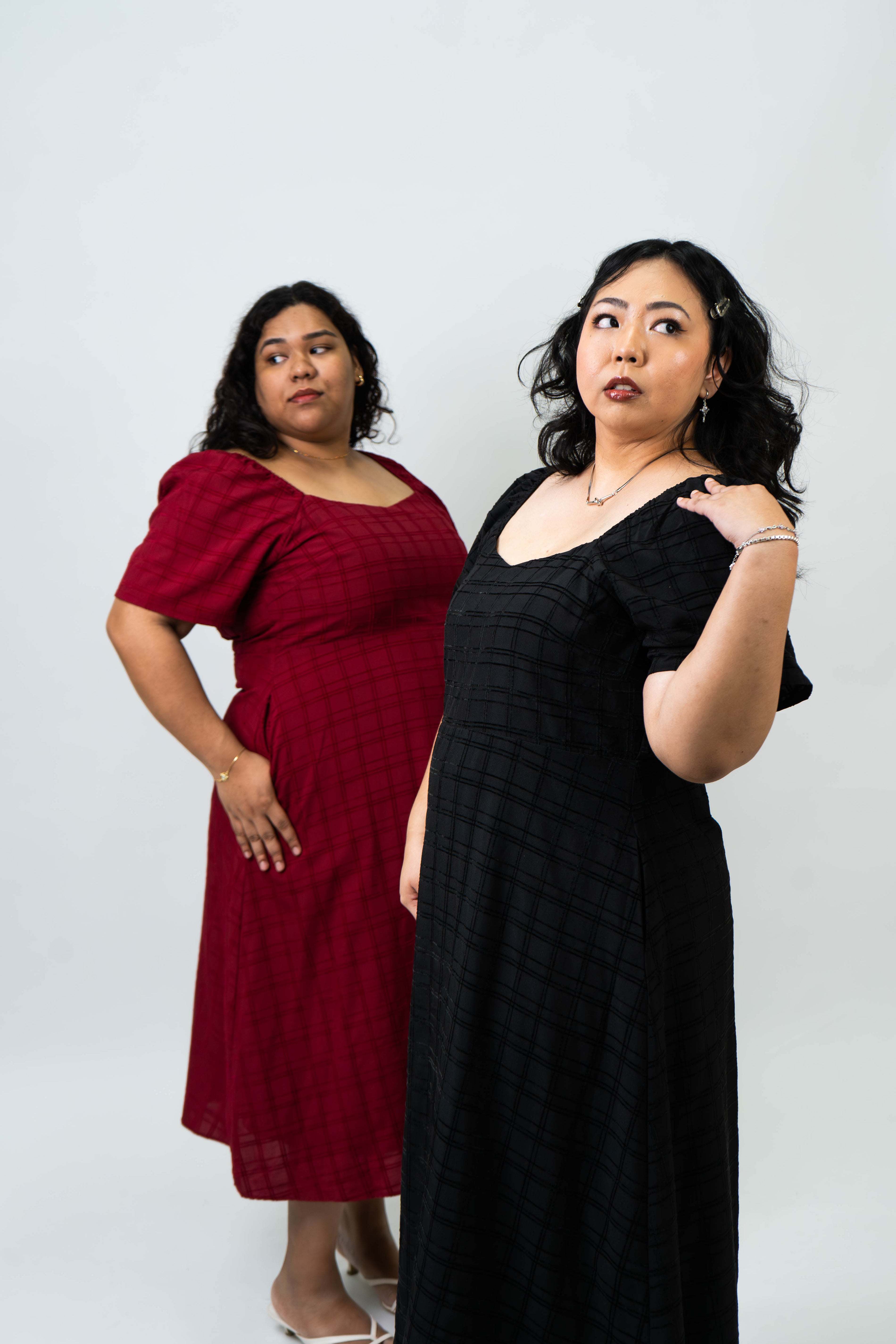 The Mad Theories Perry Textured A-line Dress