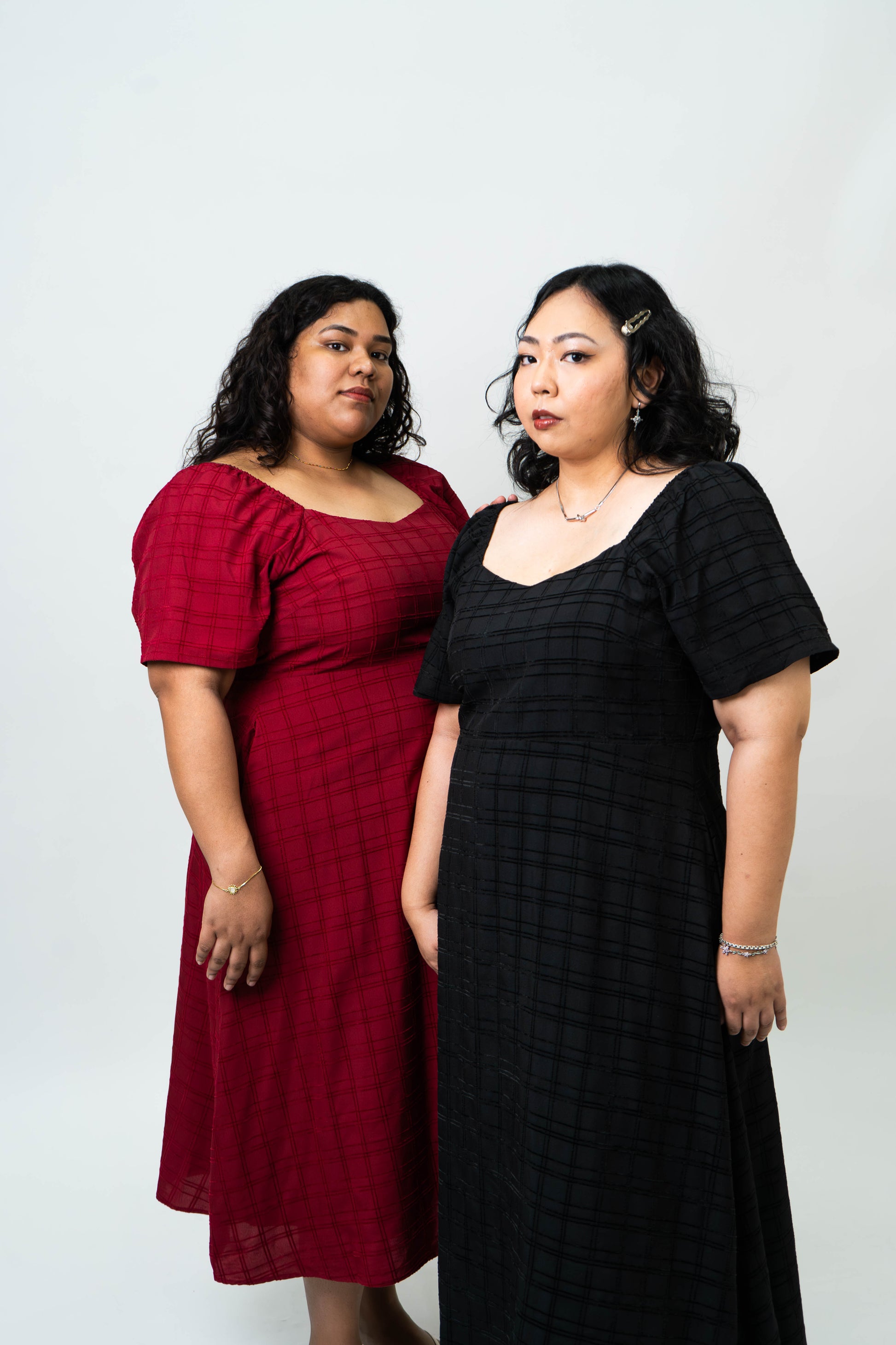 The Mad Theories Perry Textured A-line Dress