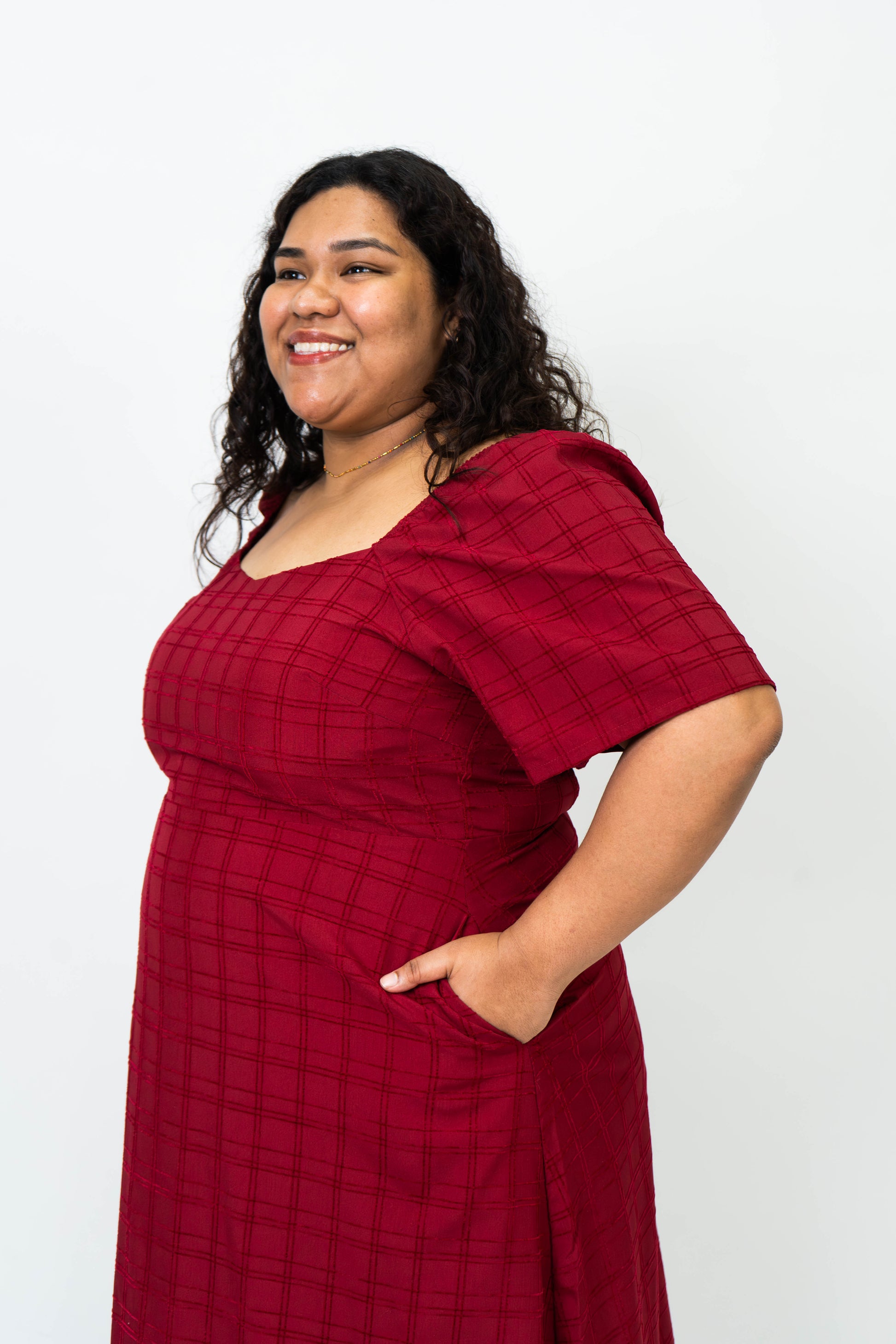 The Mad Theories Perry Textured A-line Dress