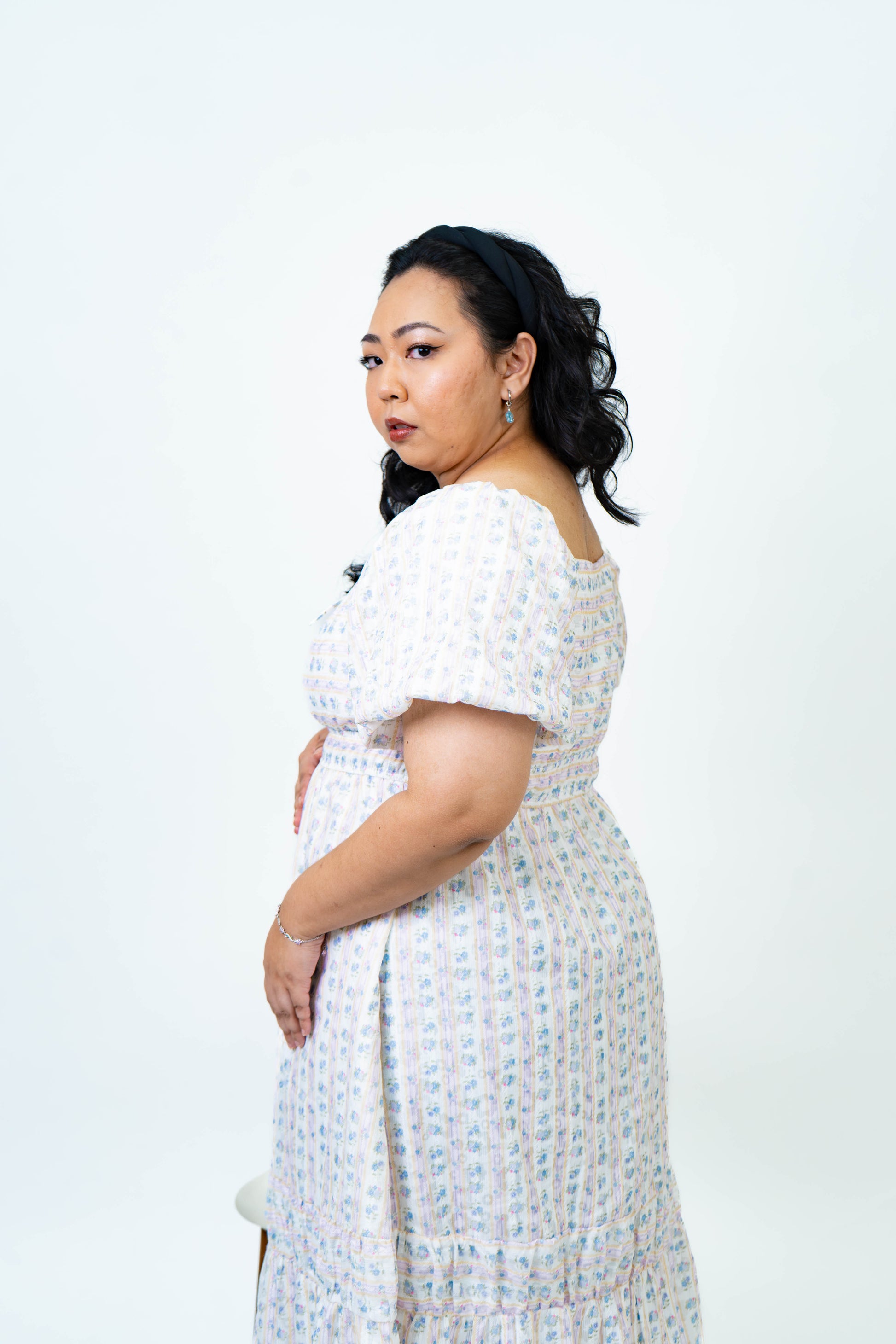 The Mad Theories Fiona Puffy Sleeved Floral Dress