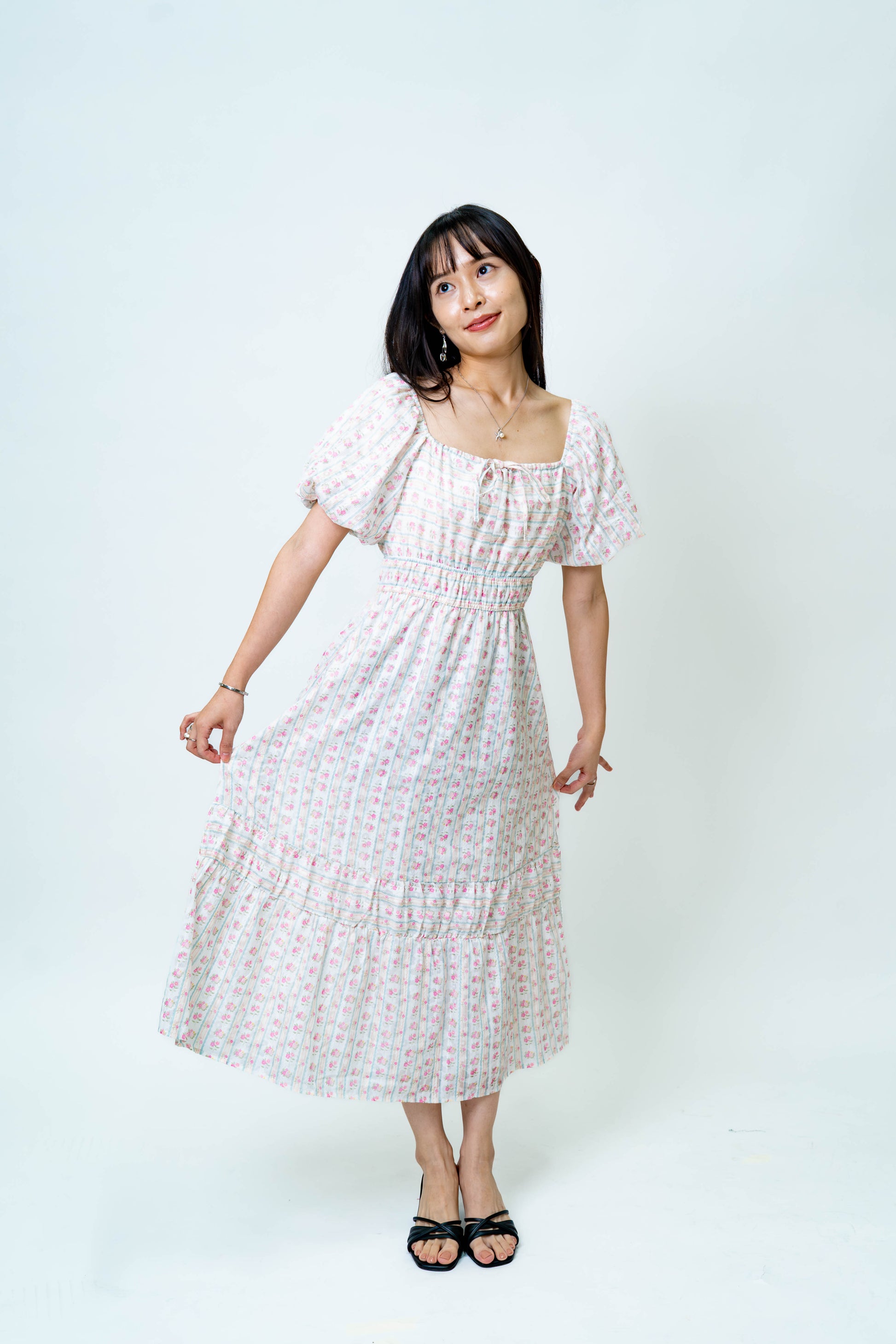 Poopa Exclusive The Mad Theories Alowyn Floral Smocked Dress