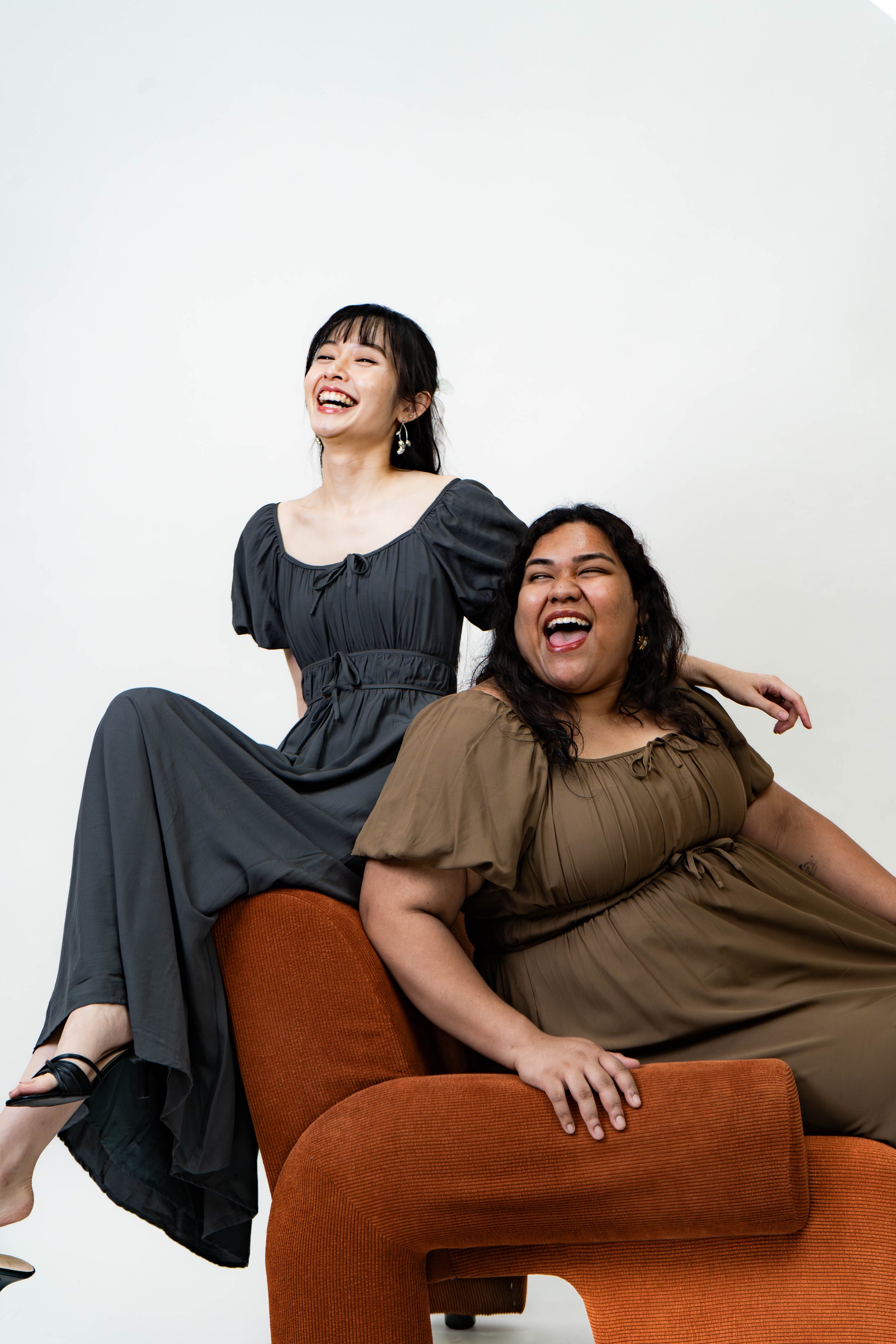 [BUNDLE OF 2] The Mad Theories Katie Milkmaid Solid Dress