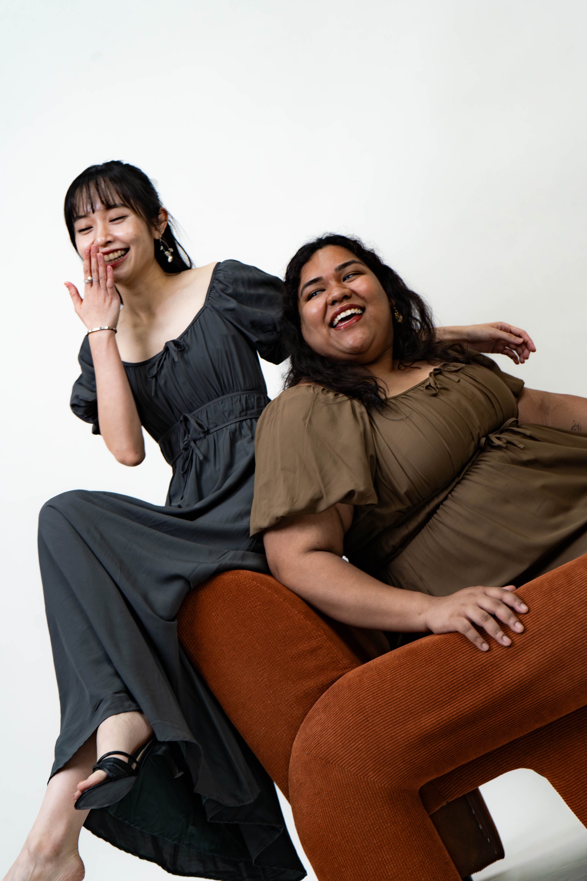 [BUNDLE OF 2] The Mad Theories Katie Milkmaid Solid Dress
