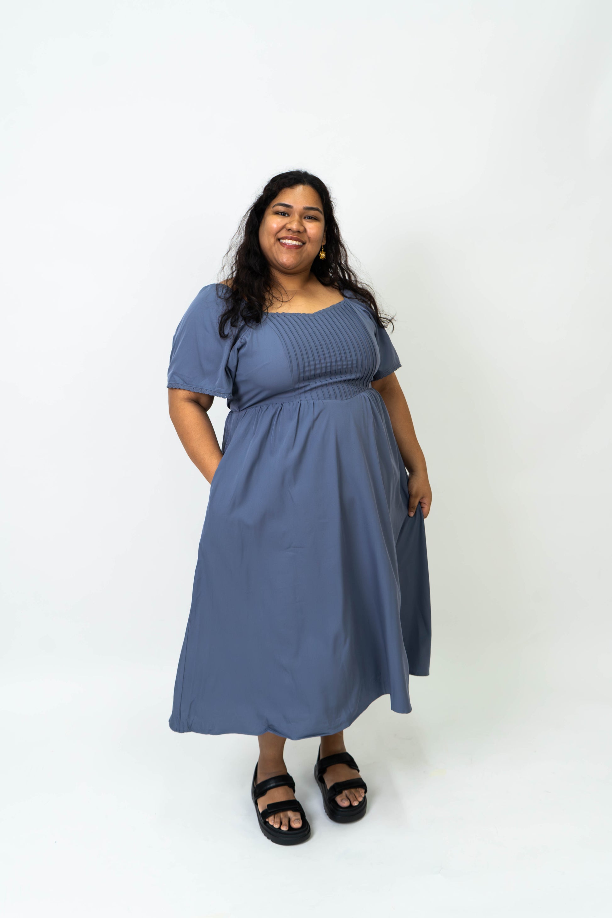 The Mad Theories Dyllis 2.0 Floral V-Waist Dress
