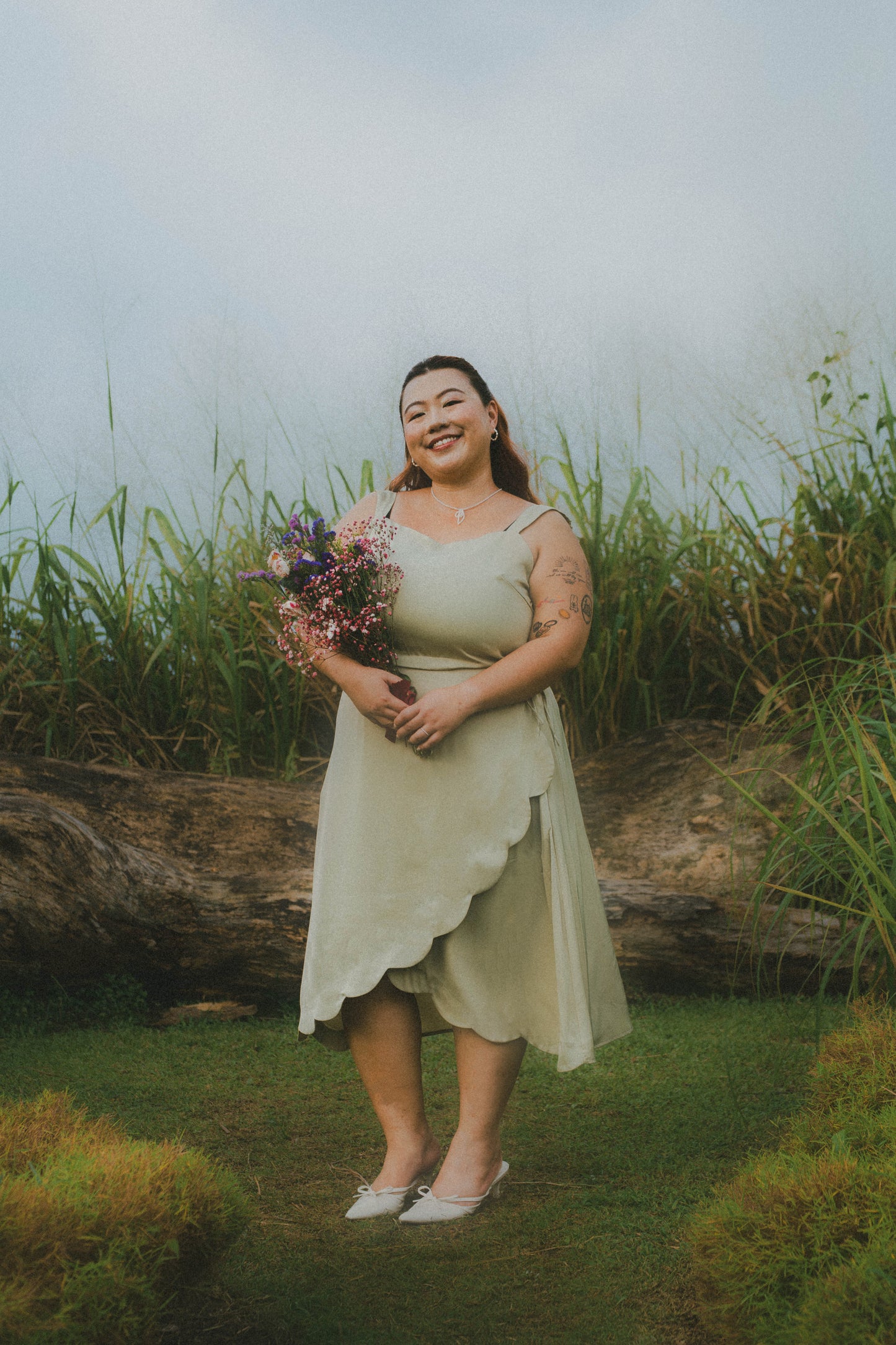 (Gladys x TMT) Annelise Sleeveless Satin Blouse