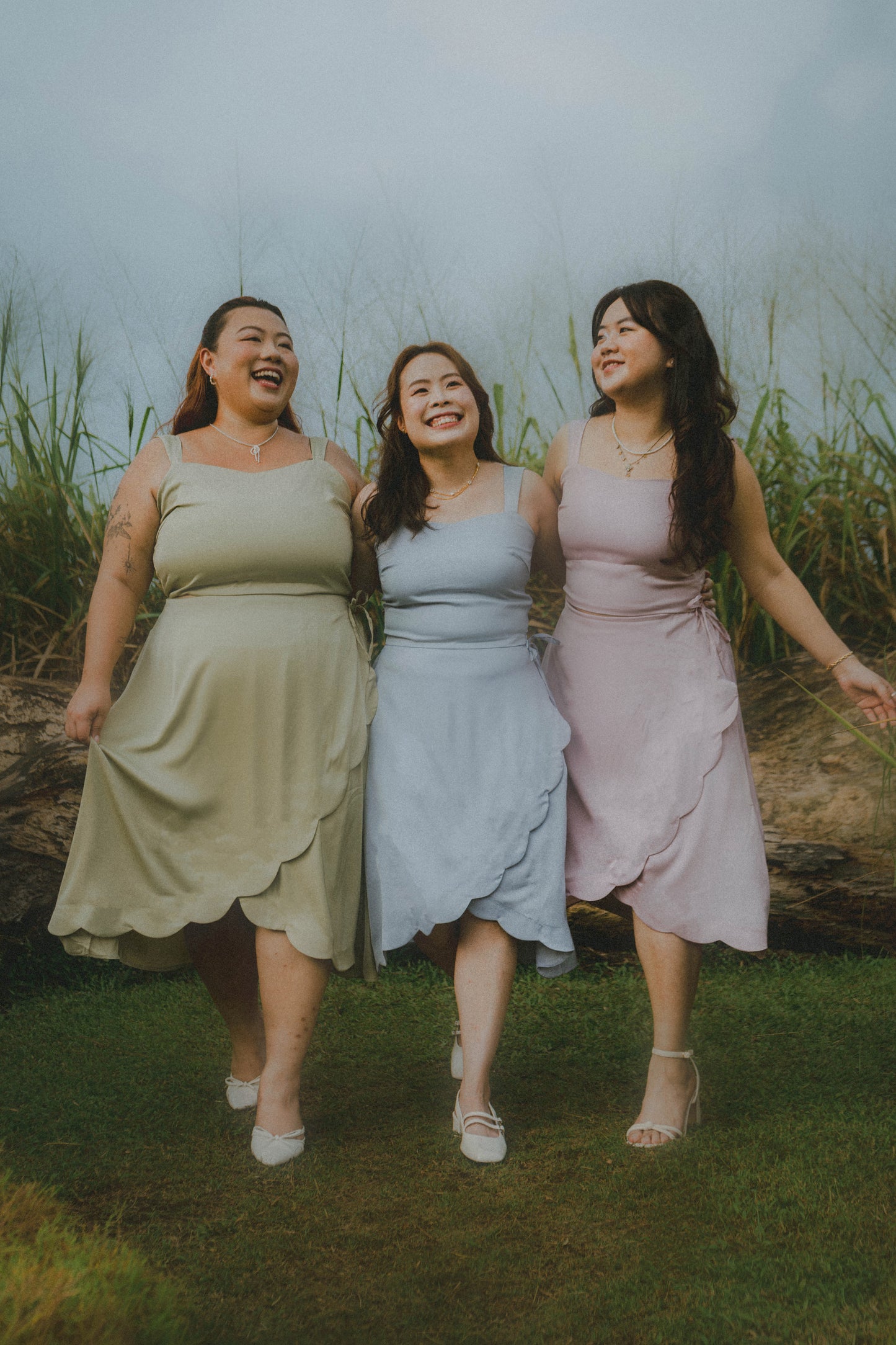 (Gladys x TMT) Annelise Sleeveless Satin Blouse