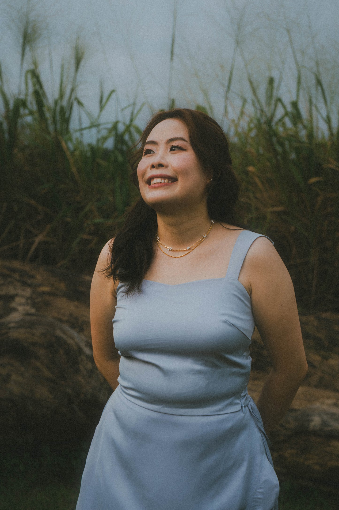 (Gladys x TMT) Annelise Sleeveless Satin Blouse