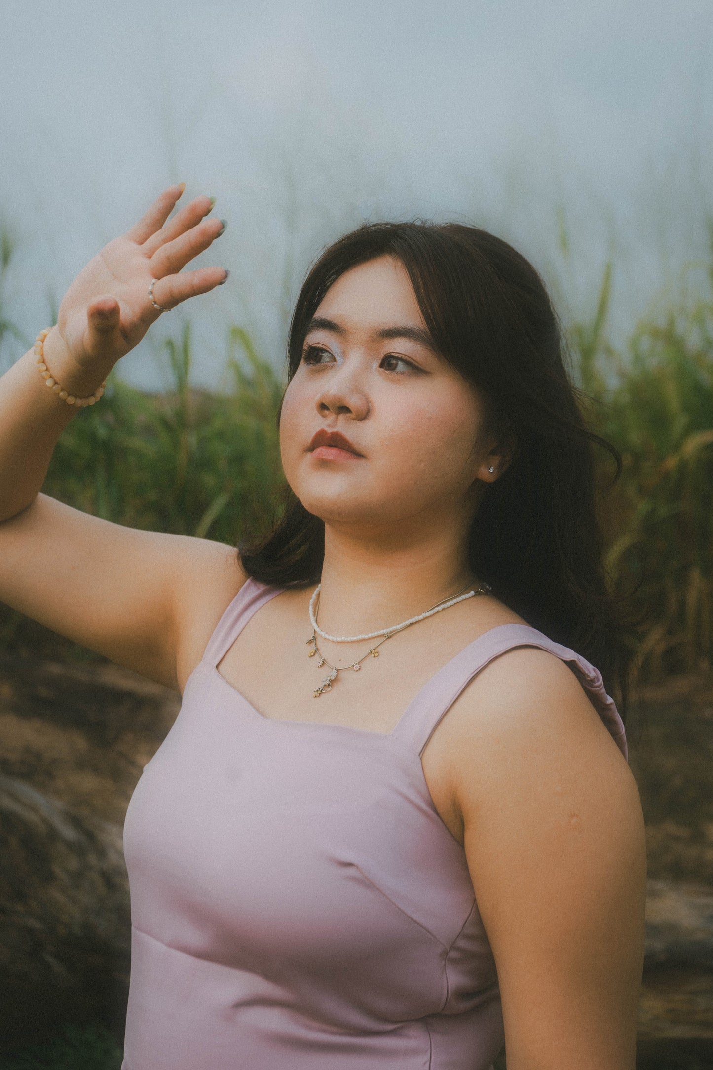 (Gladys x TMT) Annelise Sleeveless Satin Blouse