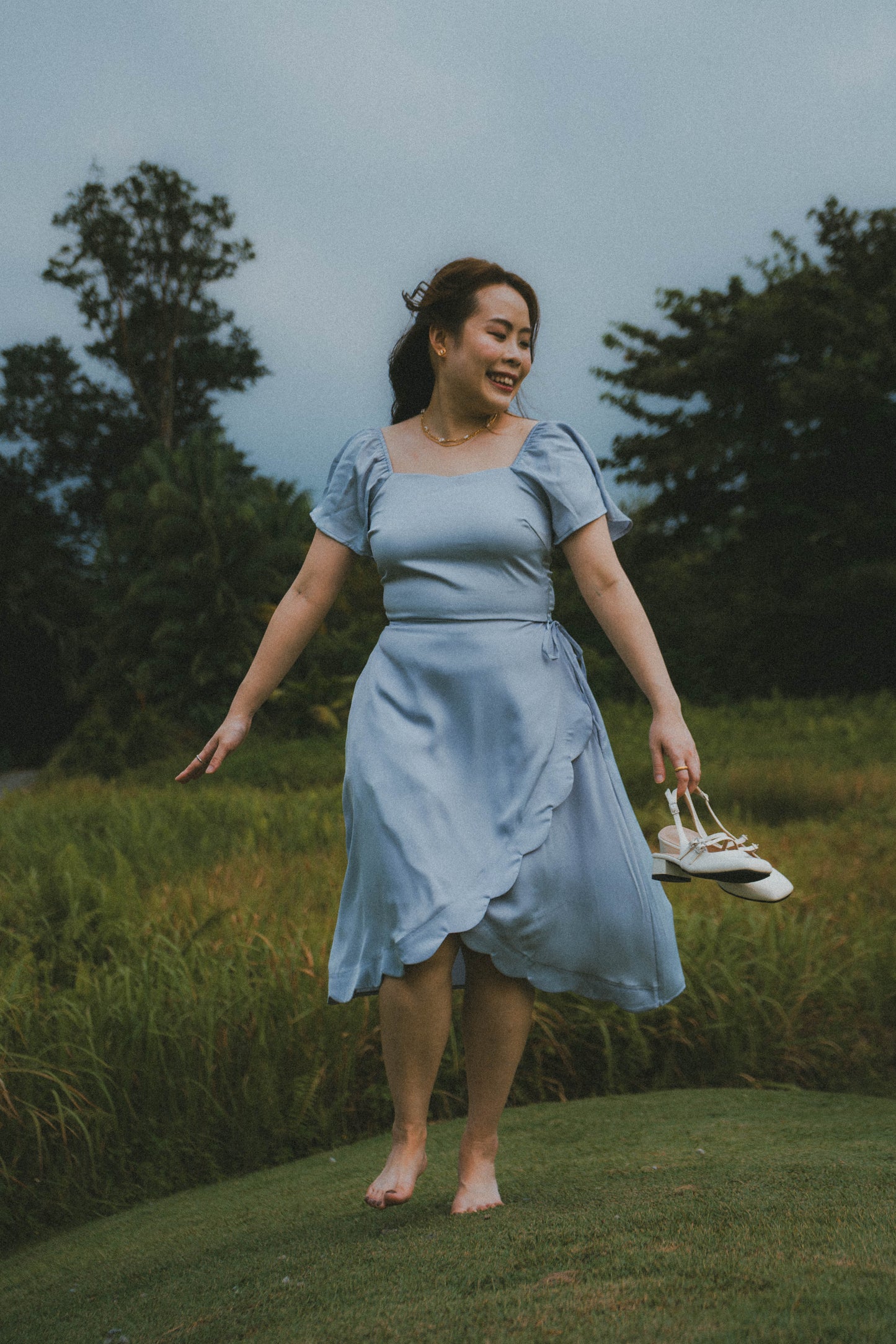 (Gladys x TMT) Sora Scallop Satin skirts