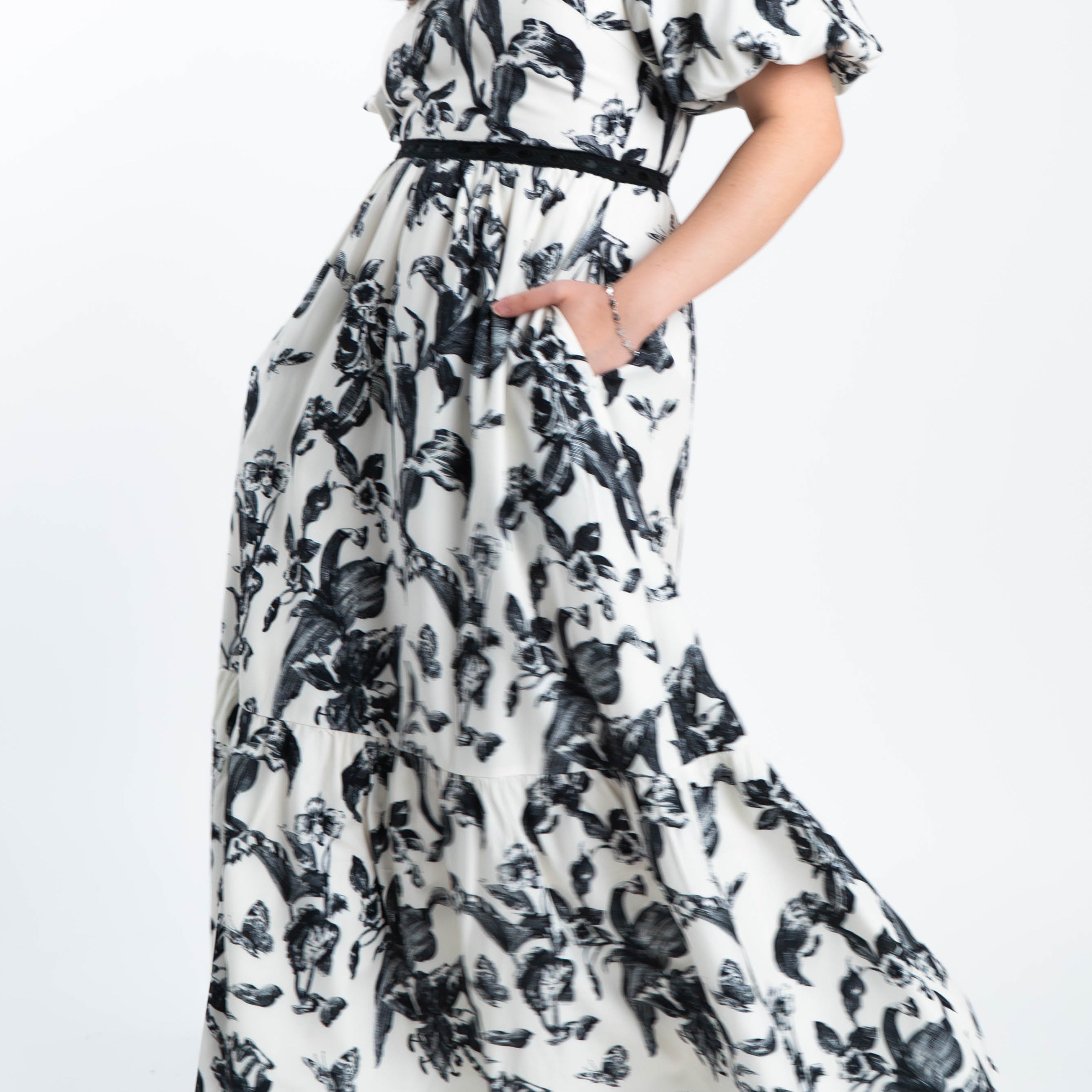 The Mad Theories Portia Floral Tie Dress