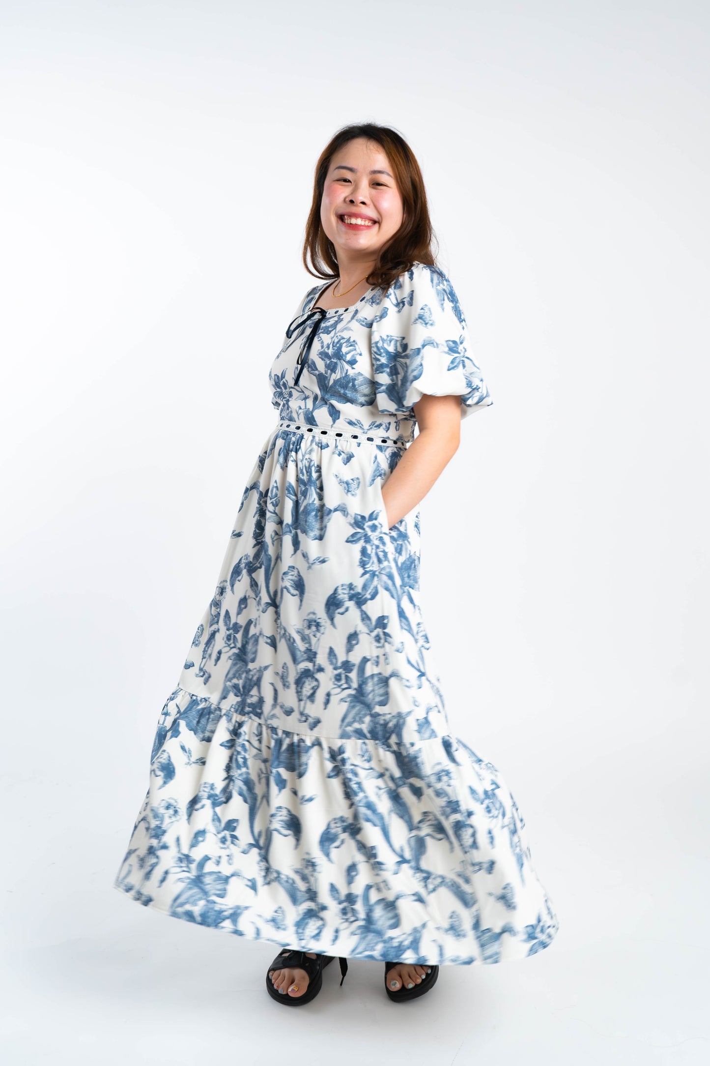 The Mad Theories Portia Floral Tie Dress