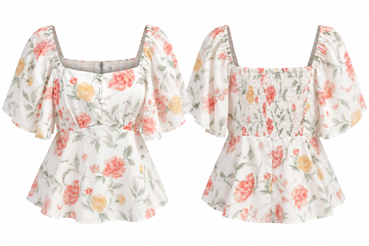 The Mad Theories Penelope Peplum Blouse